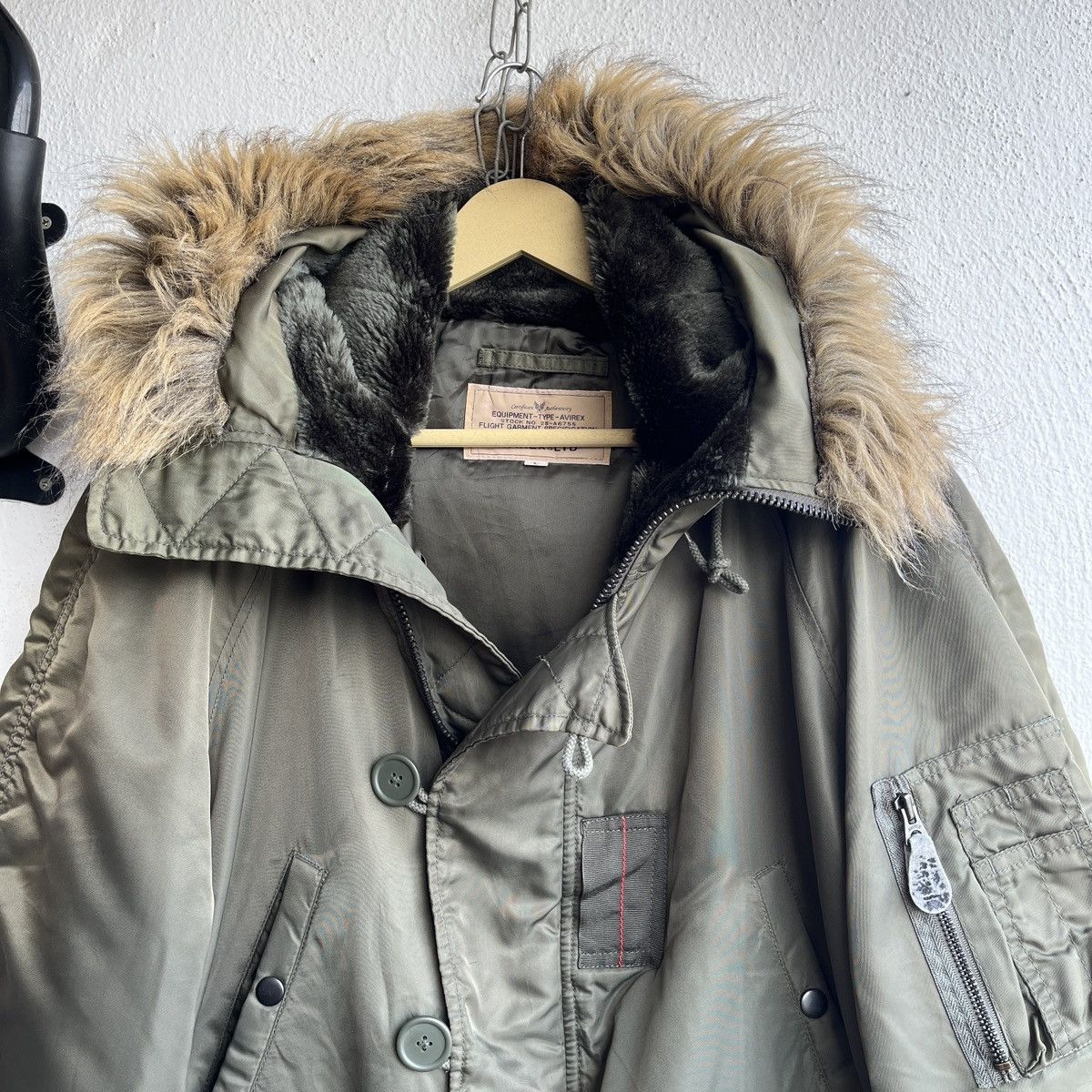 Alpha Industries × Avirex VINTAGE AVIREX ALPHA INDUSTRIES N-3B FLIGHT BOMBER JACKET Size US L / EU 52-54 / 3 - 22 Thumbnail