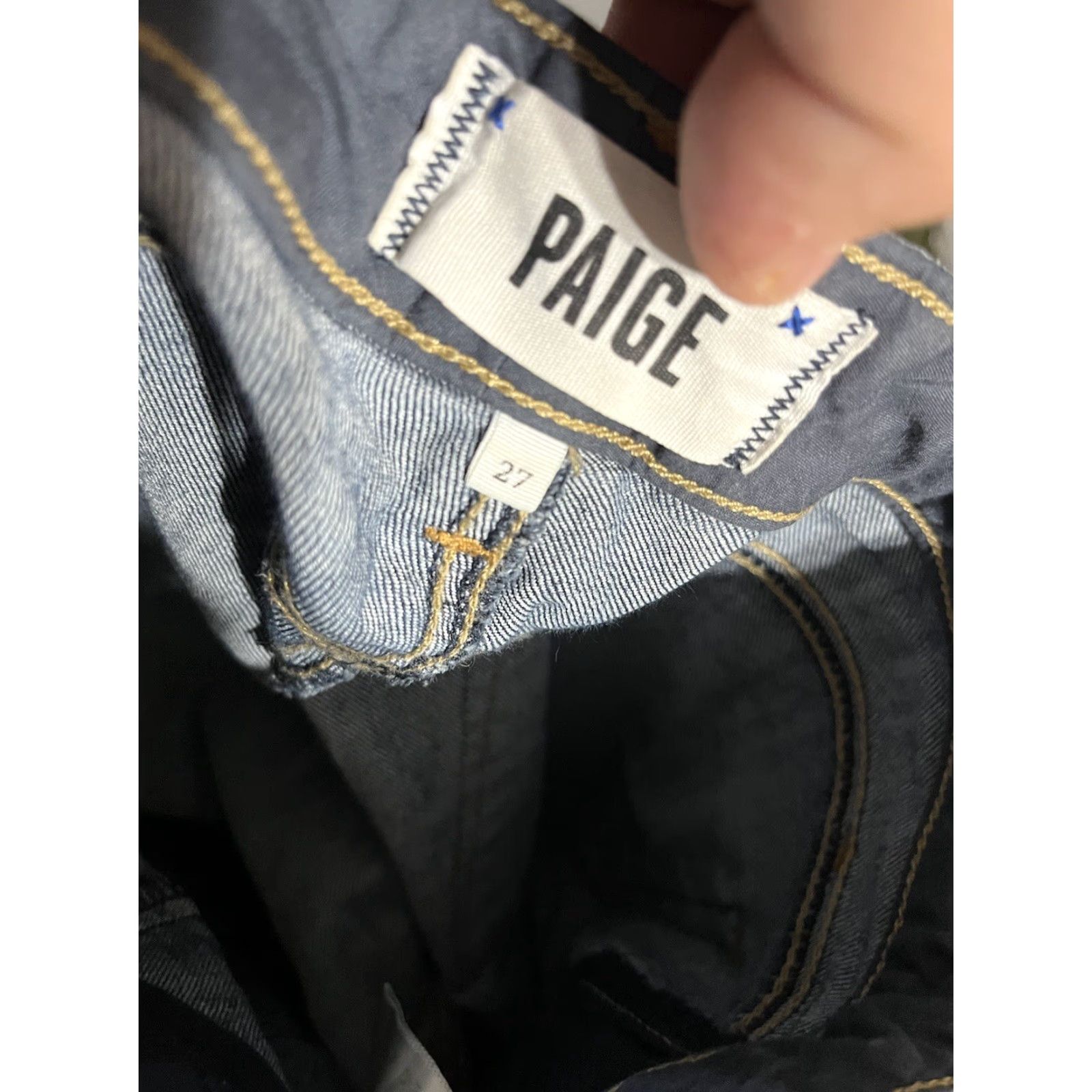 Paige Paige Jeans Woman Dark Blue Zip Ankle Hoxton Low Rise Ultra Skinny 27 | Skinny Jeans Women’s Blue Paige Slim Pockets Size 27" / US 4 / IT 40 - 5 Thumbnail