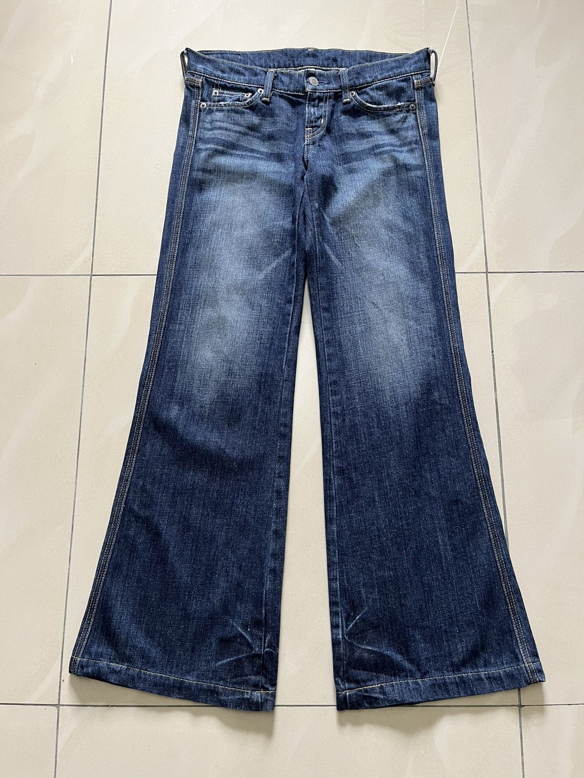 Tornado Mart Flare Jean black by moussy baggy low rise made in Japan F1 Size US 30 / EU 46 - 1 Thumbnail