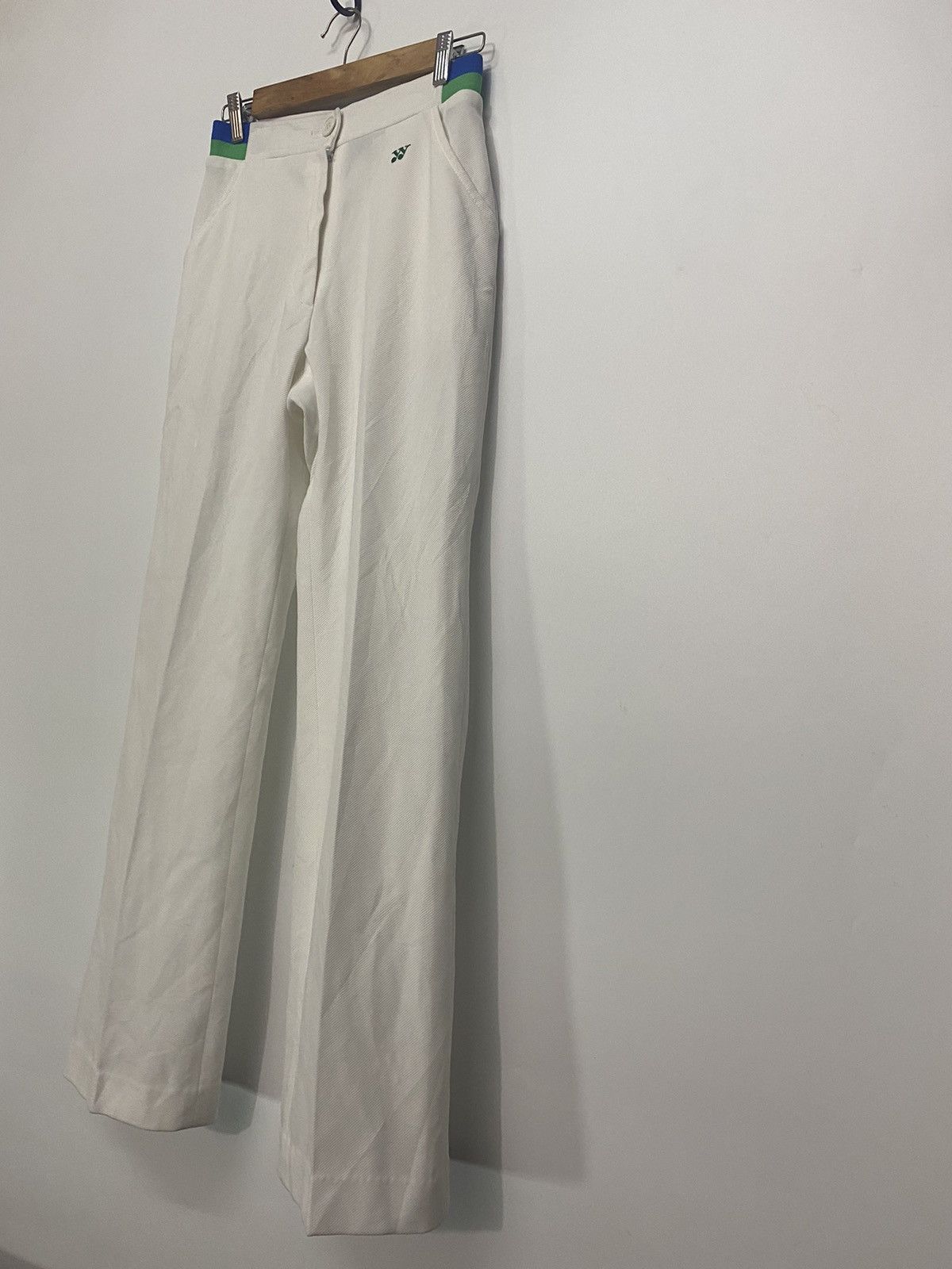 Japanese Brand × Vintage VINTAGE Yonex Tennis Track Pant White Wimbledon Sports Japan Size 26" / US 2 / IT 38 - 3 Thumbnail