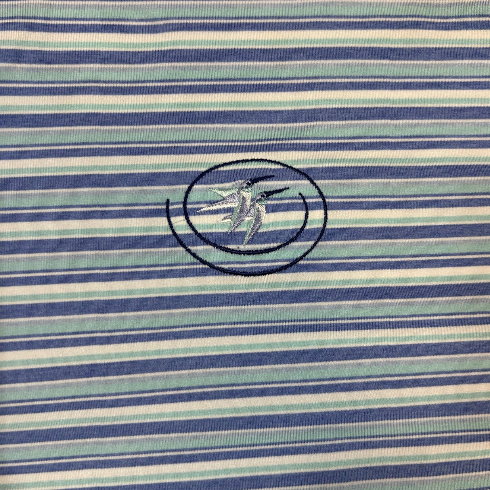 Peter Millar Peter Millar Summer Comfort Polo Shirt Men's XXL Blue Striped Golf Performance Shirt Size US XXL / EU 58 / 5 - 4 Thumbnail