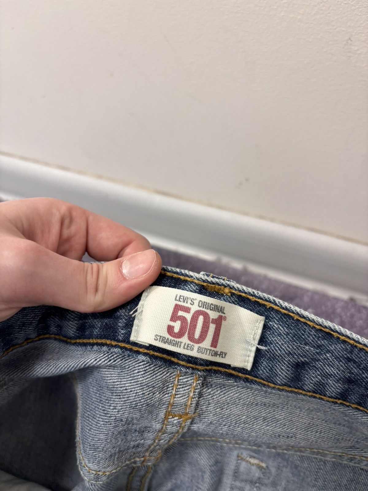 Levi's Vintage Levi’s 501 Men’s Blue USA Hype Denim Jeans Size US 34 / EU 50 - 15 Thumbnail