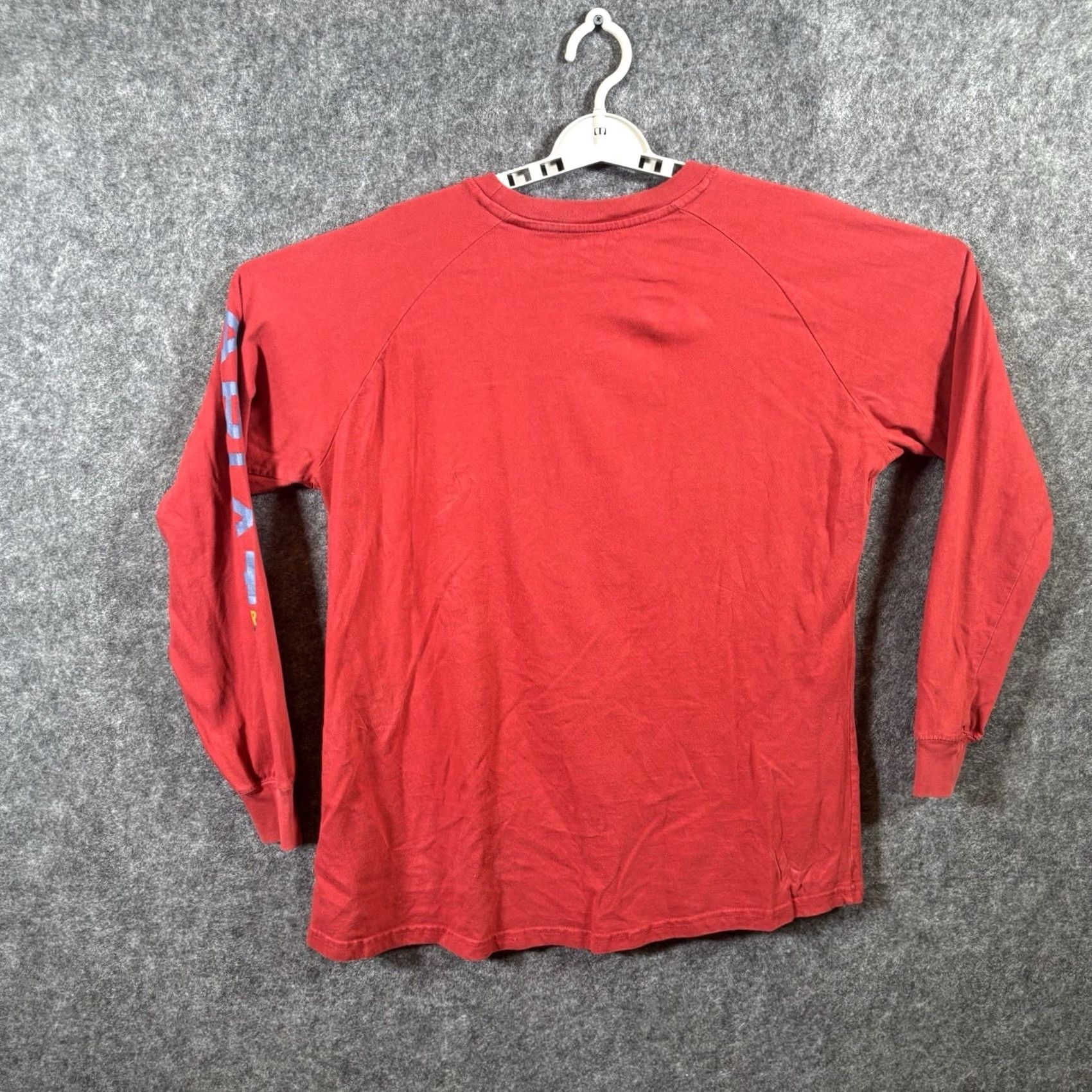 Ariat Ariat Rebar Shirt Mens T-Shirt Long Sleeve Red XL Cotton Polyester Knit Stretch Casual Workwear Crew Neck All Seasons Regular Fit Vintage: No Size US XL / EU 56 / 4 - 6 Thumbnail