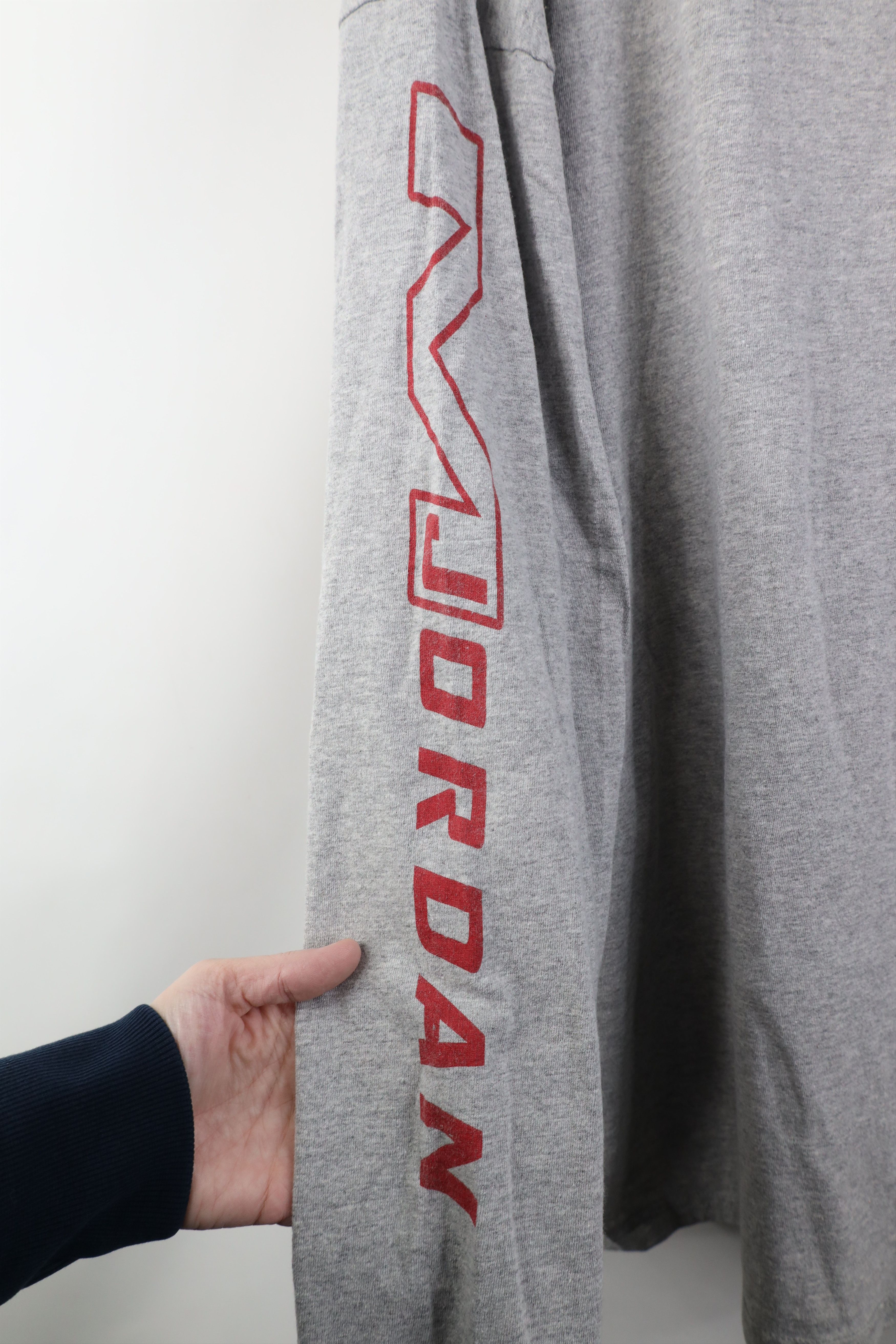 Nike Vintage 90s Y2K Nike Air Jordan Long Sleeve T-Shirt Gray USA Size US XL / EU 56 / 4 - 9 Thumbnail