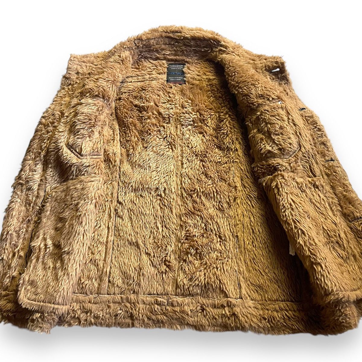 If Six Was Nine × Le Grande Bleu (L.G.B.) × Nicole Club 🇯🇵 NICOLE CLUB FOR MEN SUEDE FAUX FUR BUTTON UP JACKET Size US M / EU 48-50 / 2 - 13 Thumbnail