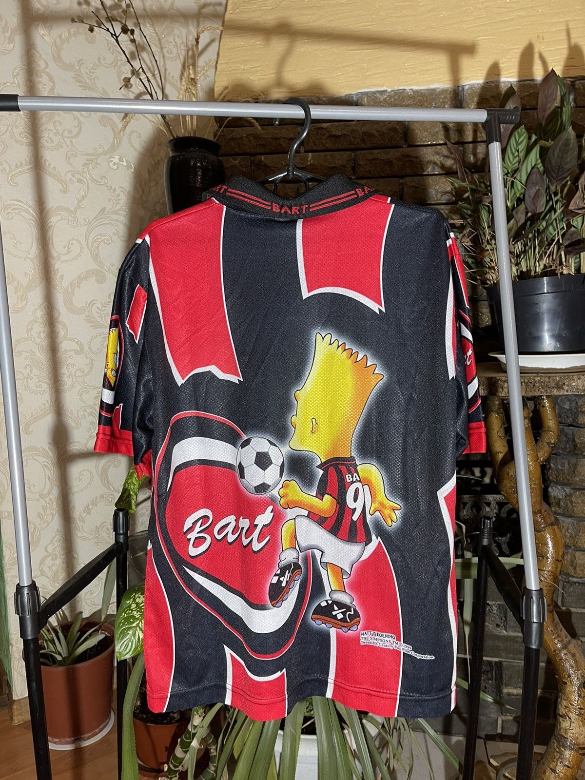 Vintage Vintage Bart Simpson 1999 AC Milan Red Football Shirt Size US M / EU 48-50 / 2 - 2 Thumbnail