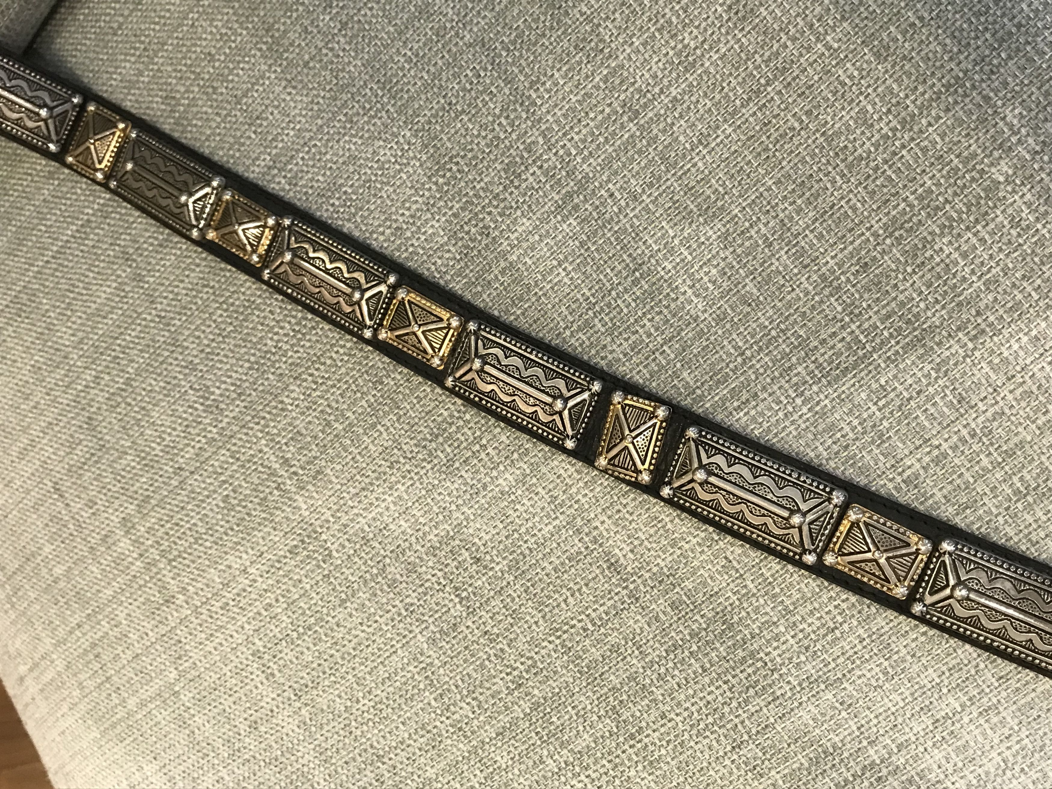 Vintage 🔥 Rare 🔥 Vintage EA Belts Studed Chrome Size ONE SIZE - 3 Thumbnail