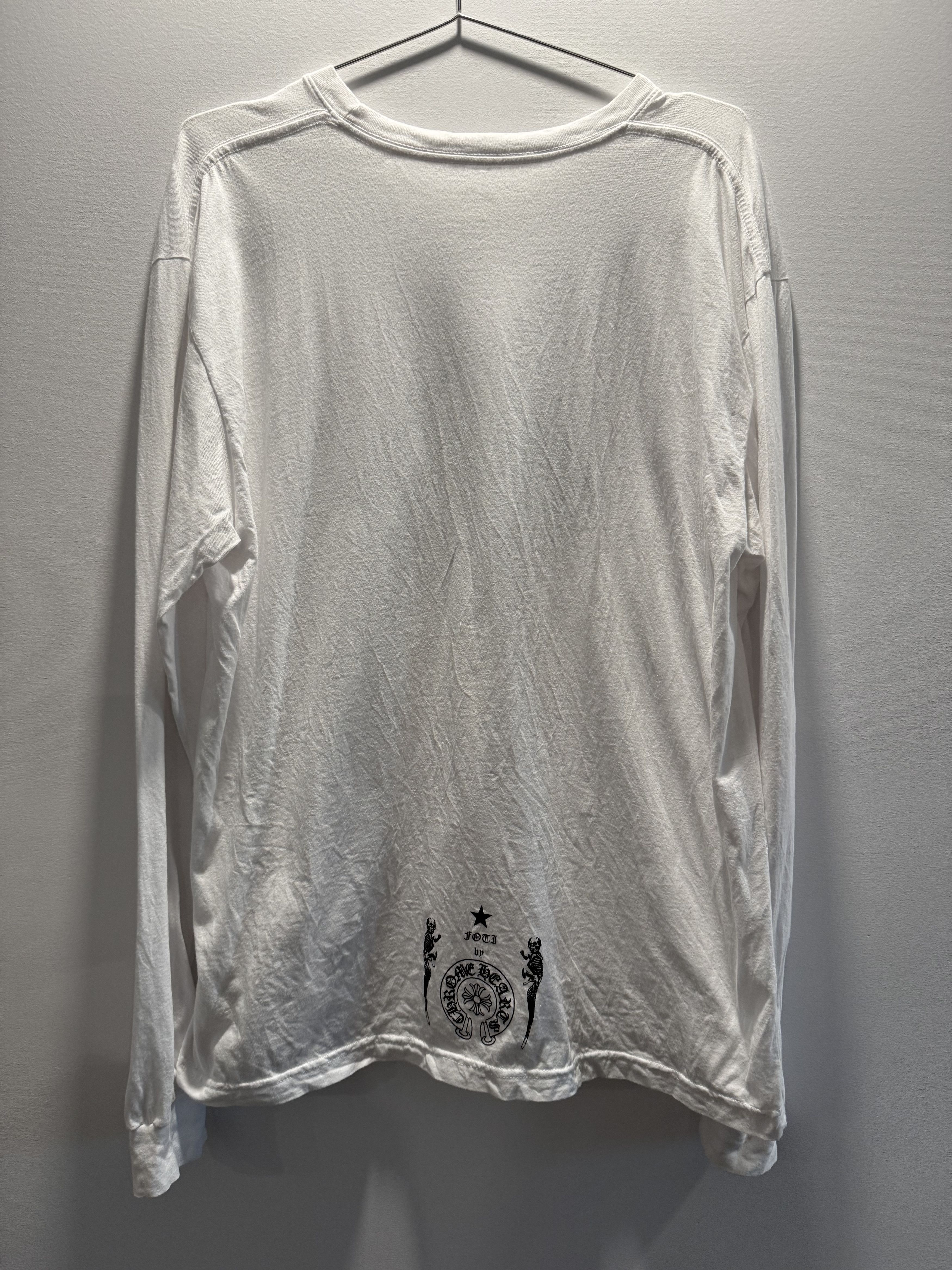 Chrome Hearts Chrome Hearts FOTI White L/S Size US XL / EU 56 / 4 - 2 Thumbnail
