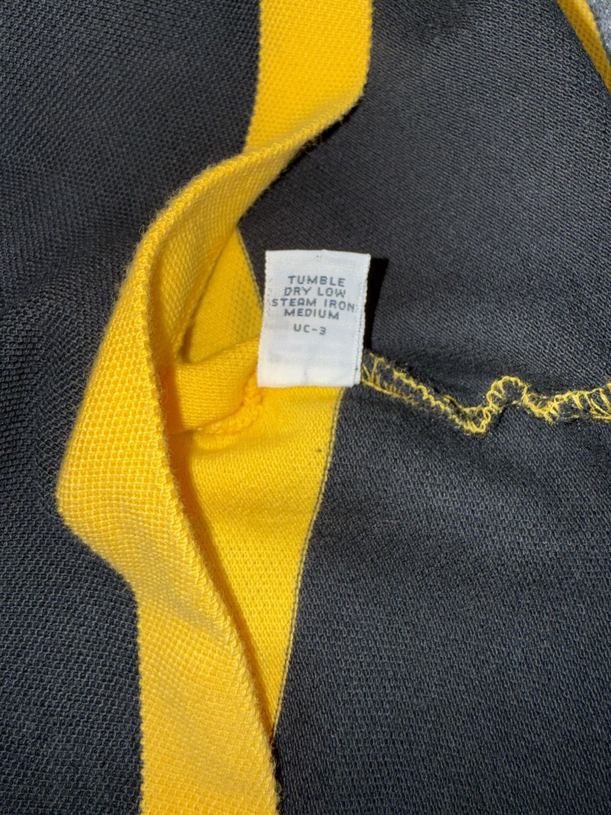 Polo Ralph Lauren Vintage Polo Sport Collarless Rugby Yellow & Black Striped Size US L / EU 52-54 / 3 - 7 Thumbnail