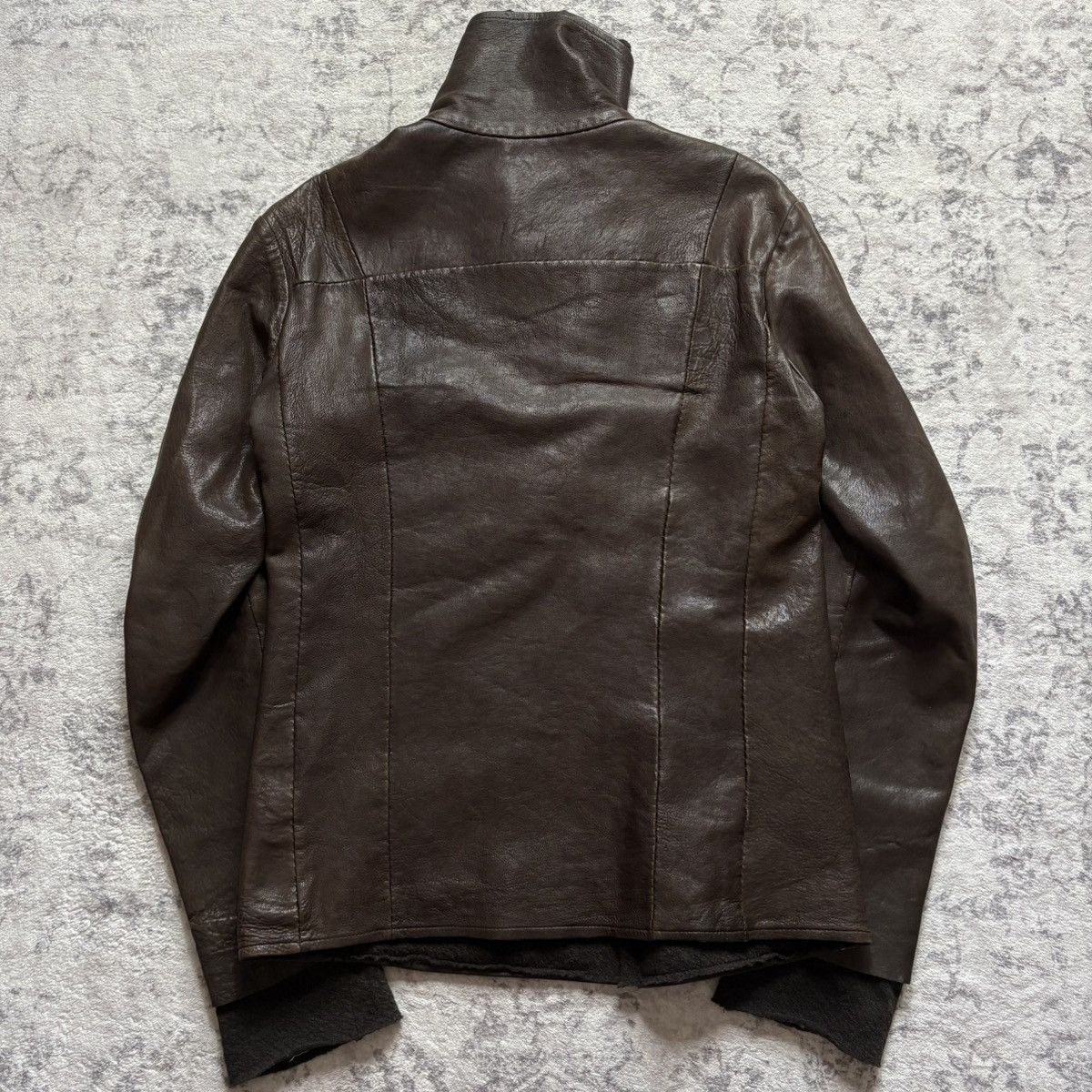 Isaac Sellam Experience Isaac Sellam Lambskin Leather Wool Layered Jacket | Size S Size US S / EU 44-46 / 1 - 9 Thumbnail