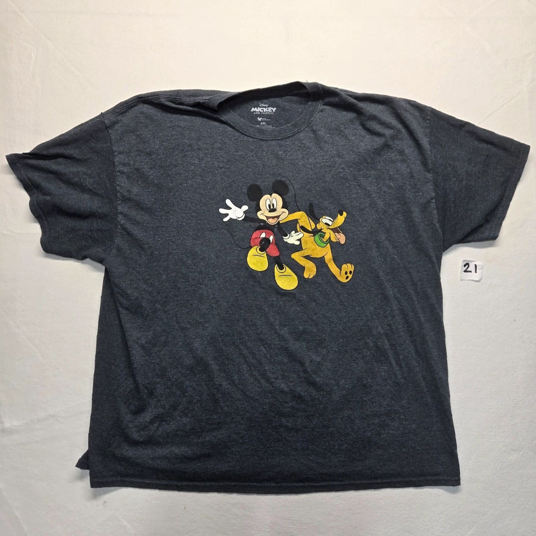 Disney VINTAGE Disney Graphic Print T Shirt Short Sleeve Adult Mens 3XL Gray Size US XXL / EU 58 / 5 - 2 Thumbnail