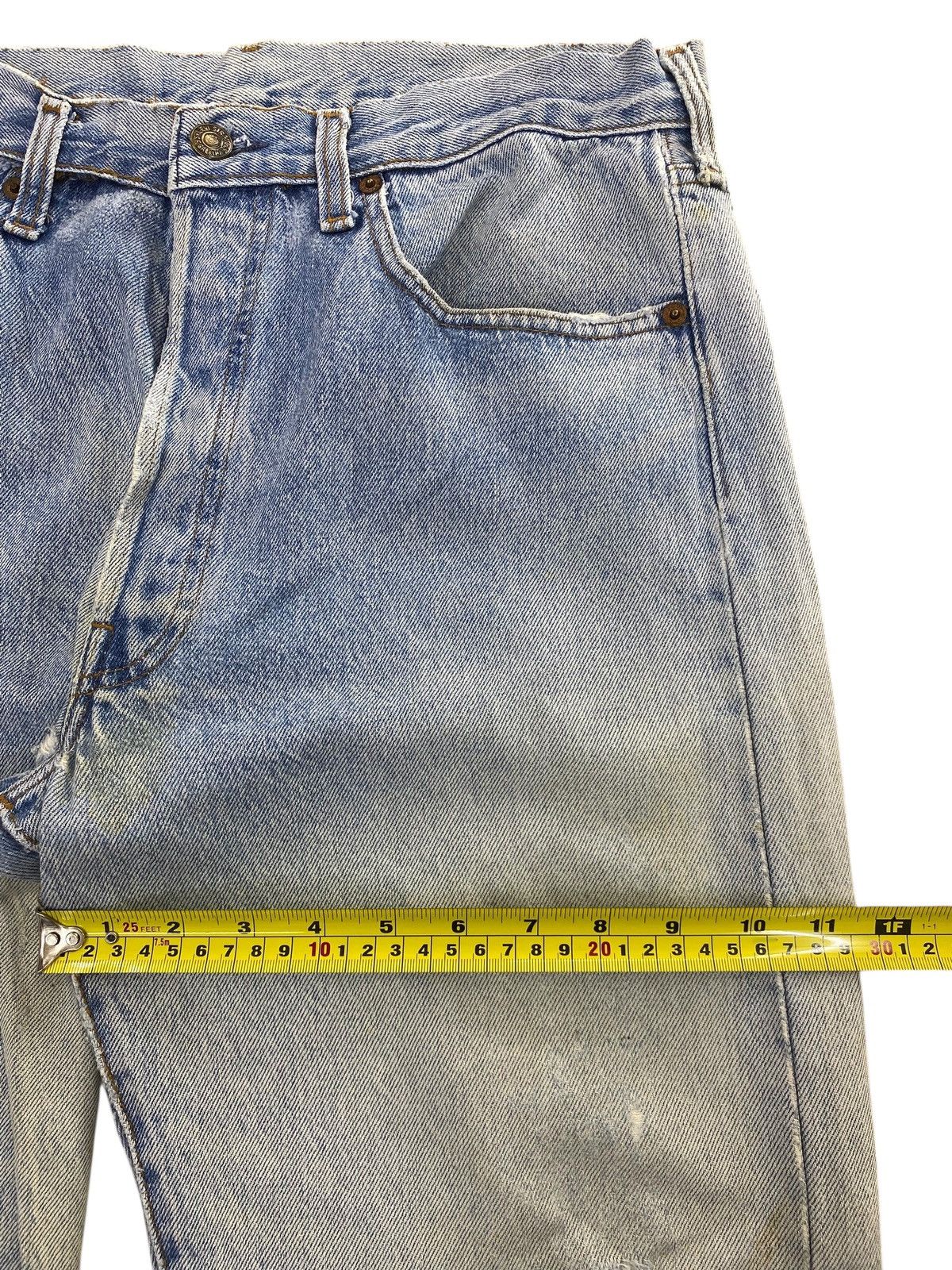 Levi's Levi’s Faded Wash Ripped Style Straight Leg Jeans Size US 31 - 7 Thumbnail