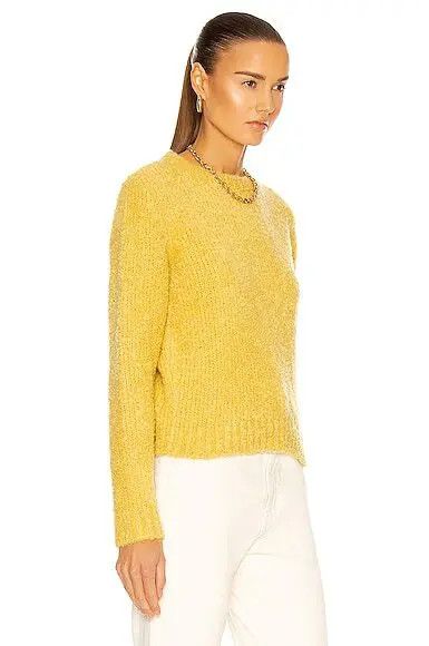 The Elder Statesman o1mle0524 Cashmere Crewneck Sweater in Yellow Size M / US 6-8 / IT 42-44 - 3 Thumbnail
