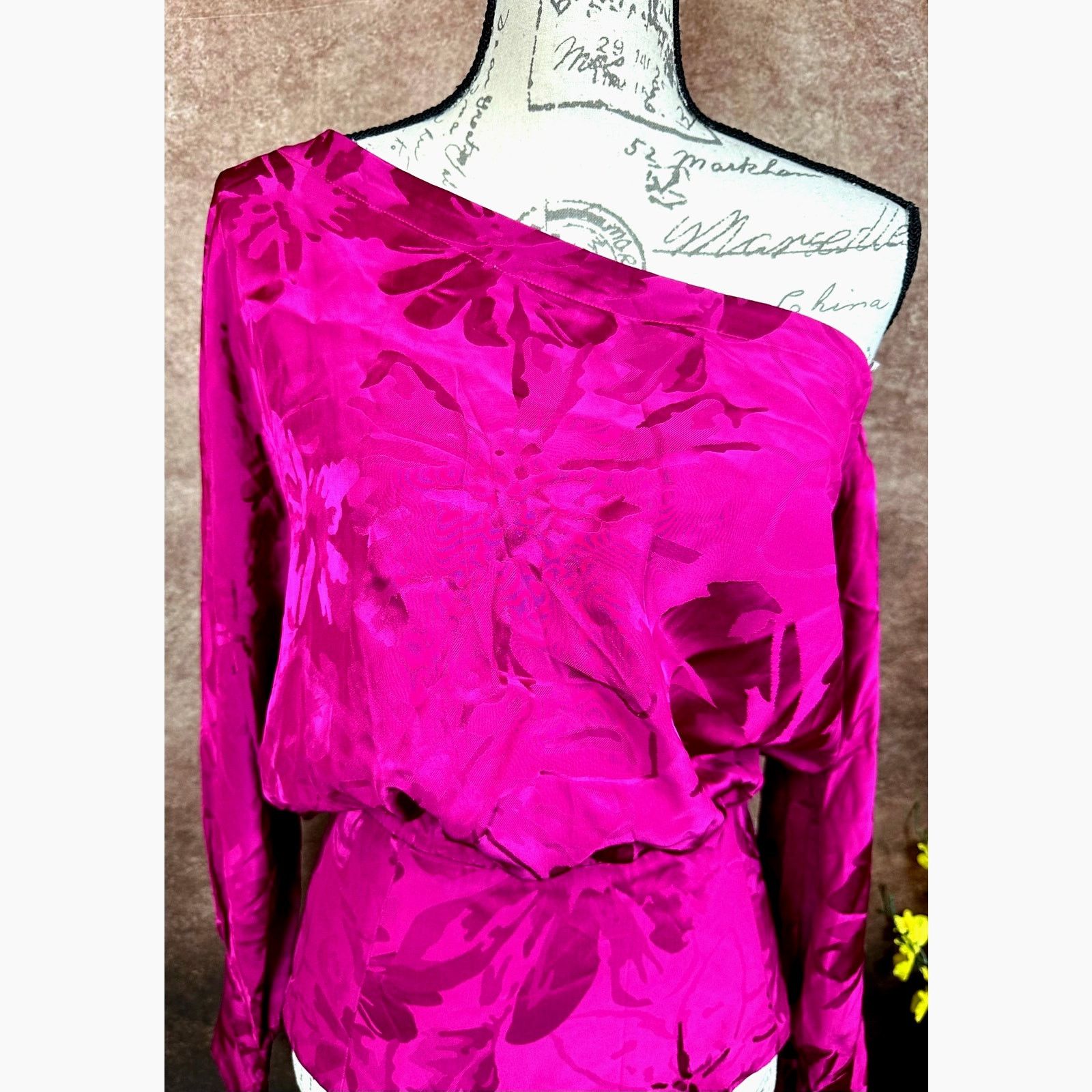 Other Silvia Tcherassi Sirmione Blouse Mulberry Floral XS Size XS / US 0-2 / IT 36-38 - 8 Thumbnail