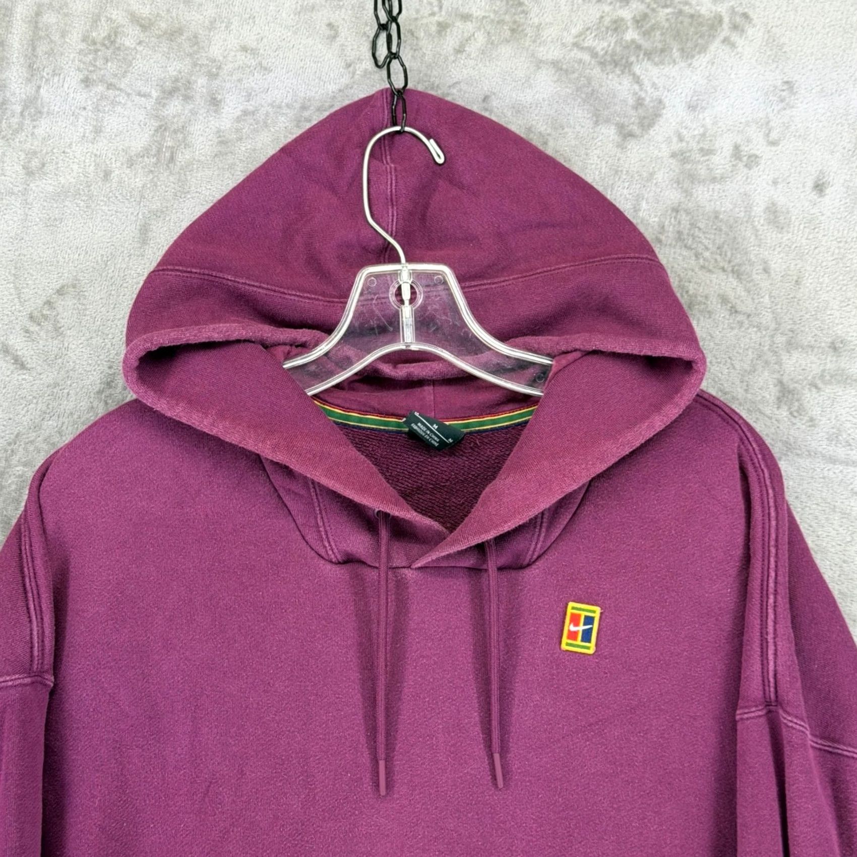 Nike Nike Court Heritage Fleece Hoodie Mens Medium Sangria Purple BV0760-609 Size US M / EU 48-50 / 2 - 2 Thumbnail
