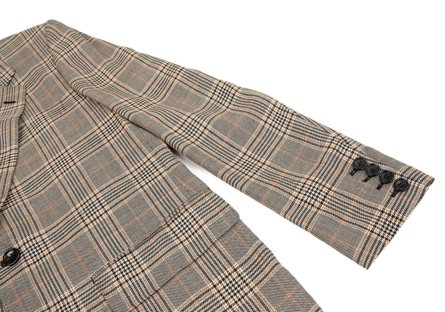 Junya Watanabe Glen Check 2B Tailored Jacket Beige Size S Size US S / EU 44-46 / 1 - 7 Thumbnail