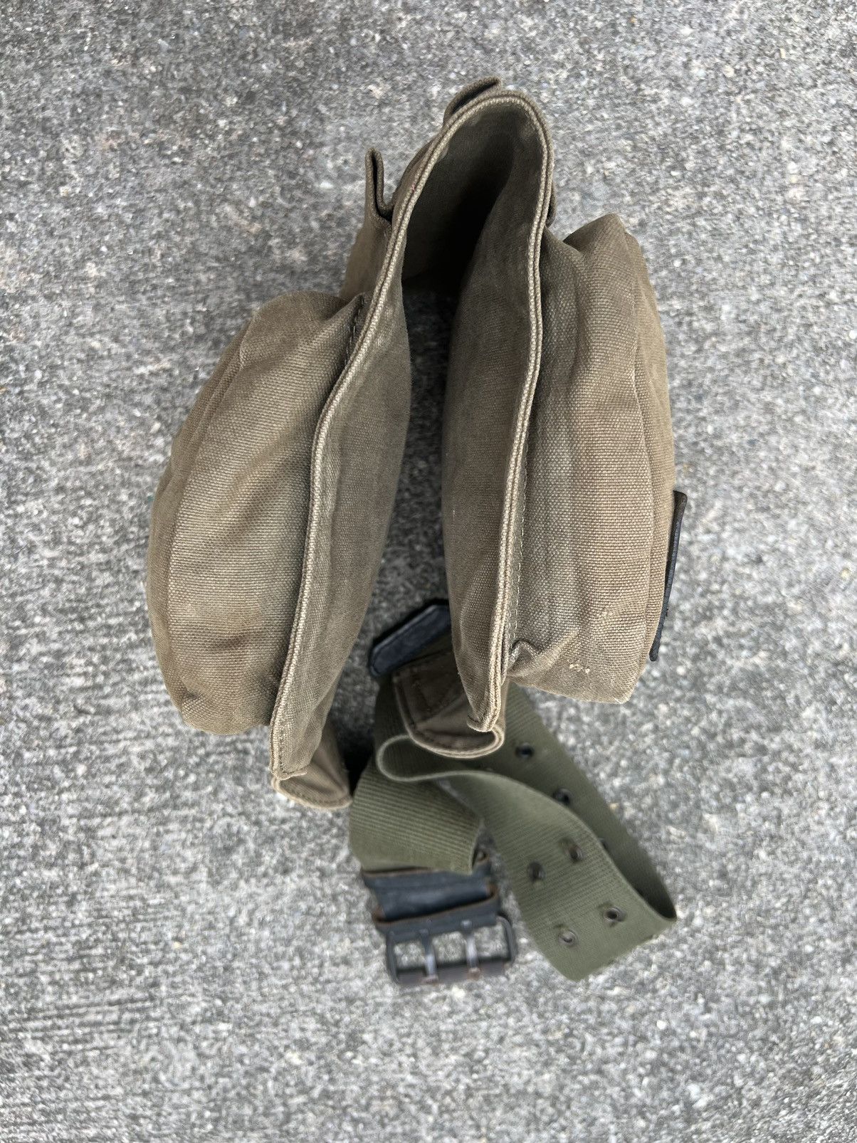 Lad Musician Vintage Lad Musician Faded Olive Green Military Chest Bag Size ONE SIZE - 20 Thumbnail