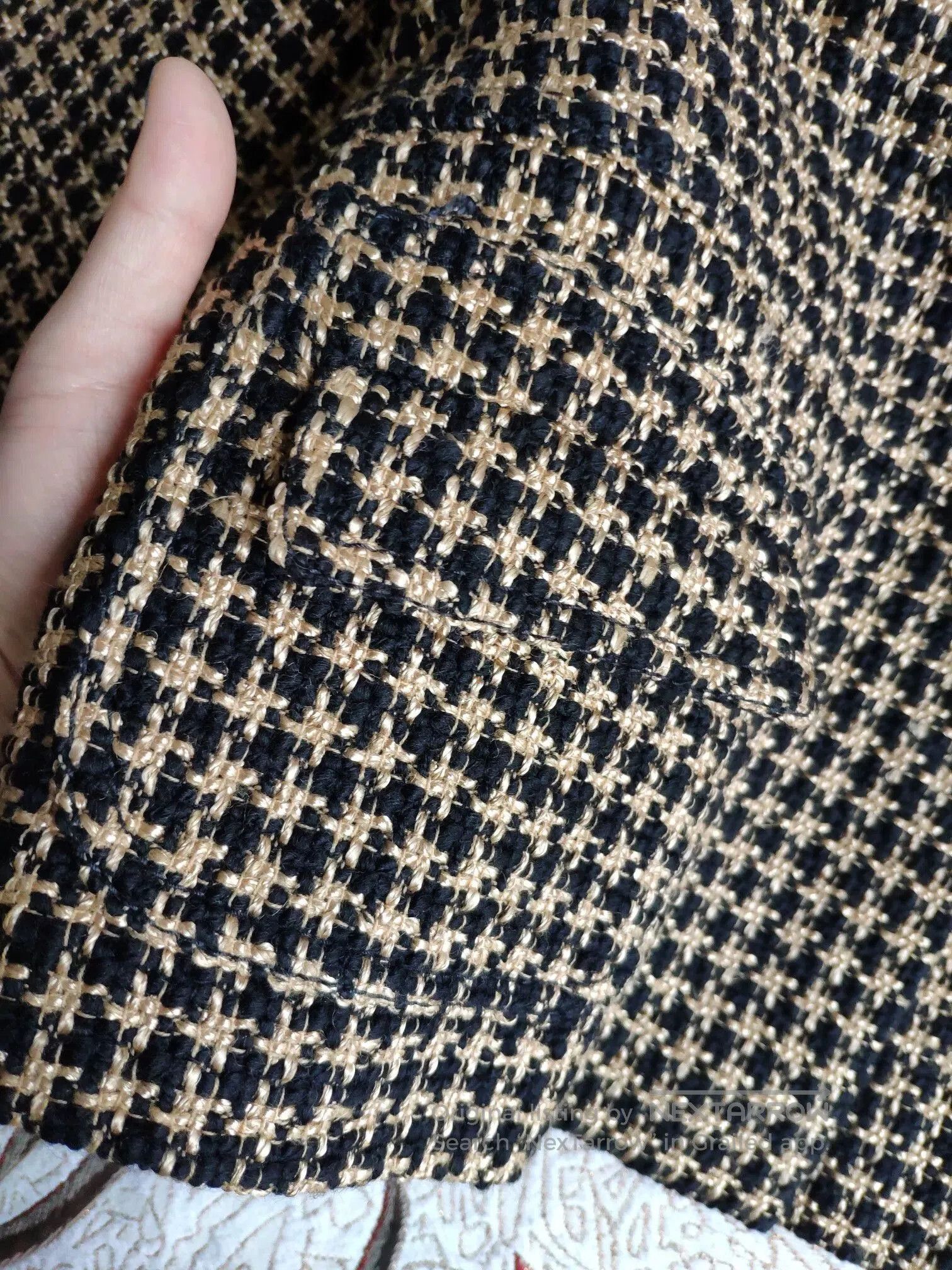 Valentino Red Valentino Tweed Jacket Black Gold. Size US S / EU 44-46 / 1 - 3 Thumbnail