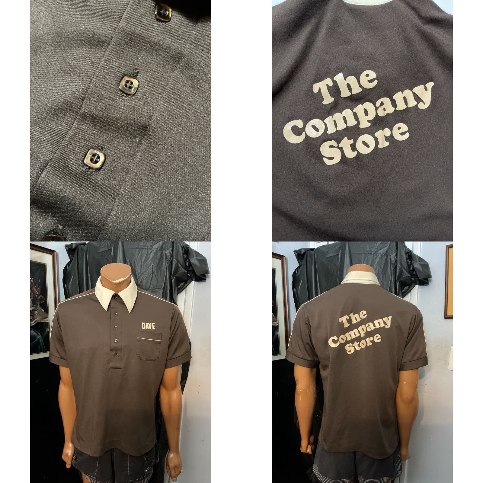 Vintage VINTAGE King Louie Creation The Company Store Bowling Polyester Polo Shirt L Brown Short Sleeve 1970s Mens Size US L / EU 52-54 / 3 - 8 Thumbnail