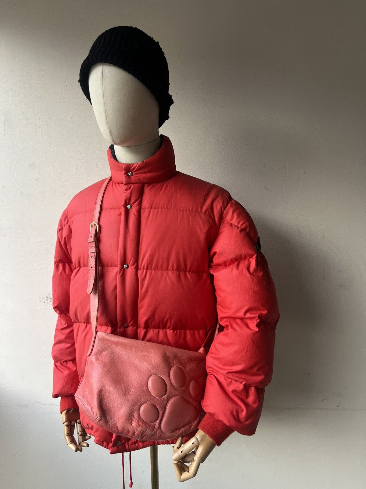 Leather Faded Patina Pink Peach Leather Bag Dog’s Paws Kitamura Size ONE SIZE - 4 Thumbnail