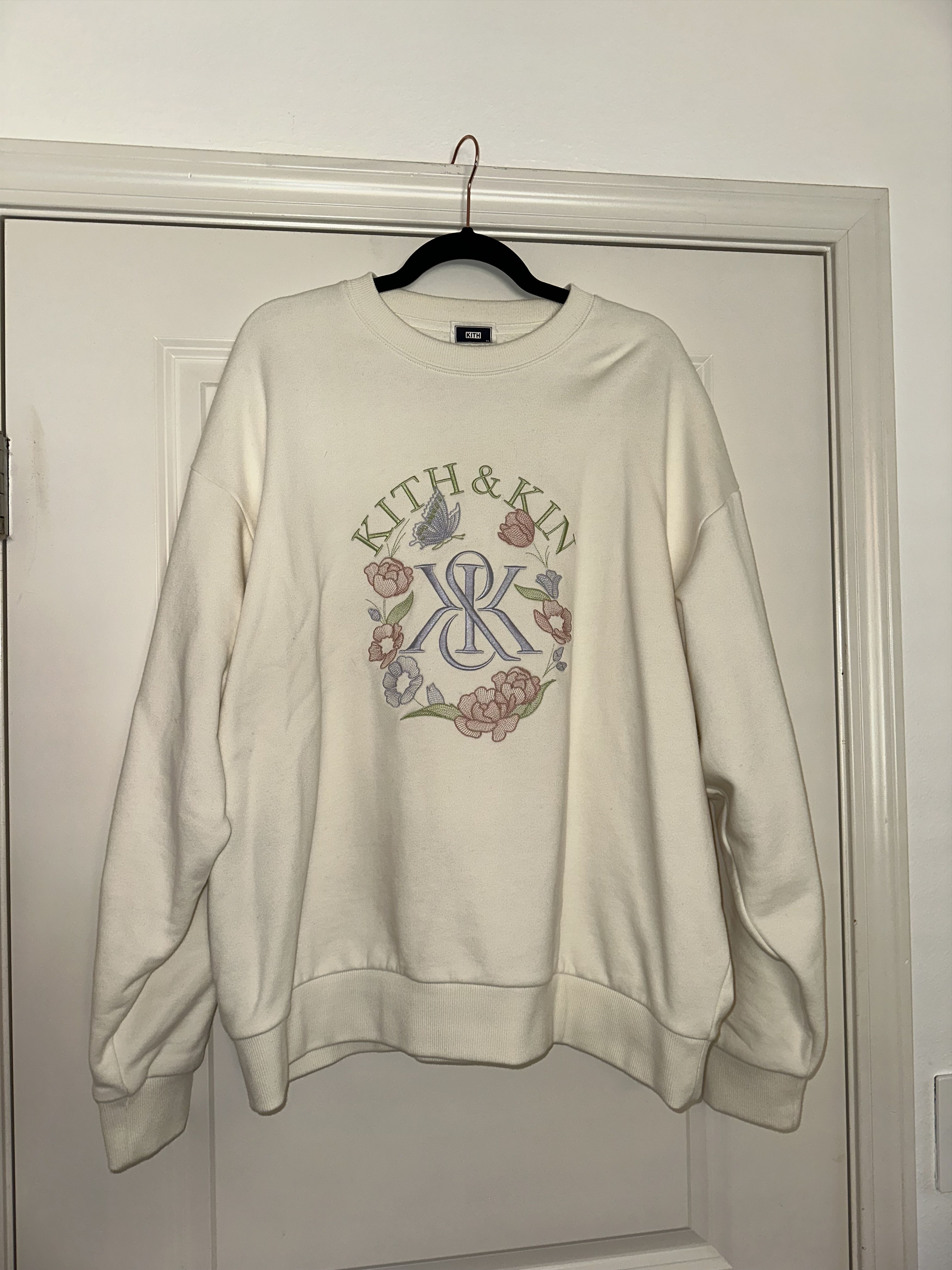 トップス KITH K&K Monogram Nelson Crewneck Buy Kith K&K Monogram Nelson Crewneck 'Light Heather Grey