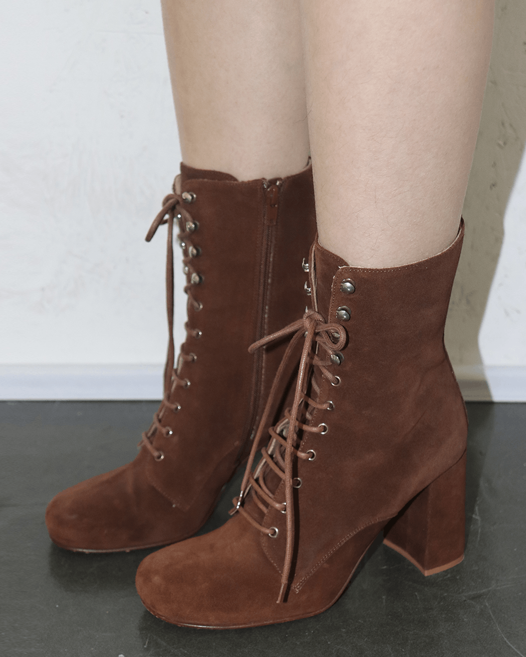 Maryam Nassir Zadeh Maryam Nassir Zadeh Suede Lace Up Ankle Boots Size US 8 / IT 38 - 2 Thumbnail