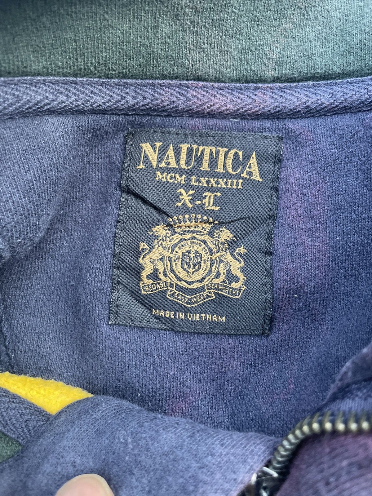 Nautica Nautica Zipper Collar Sweatshirt Size US XL / EU 56 / 4 - 13 Thumbnail