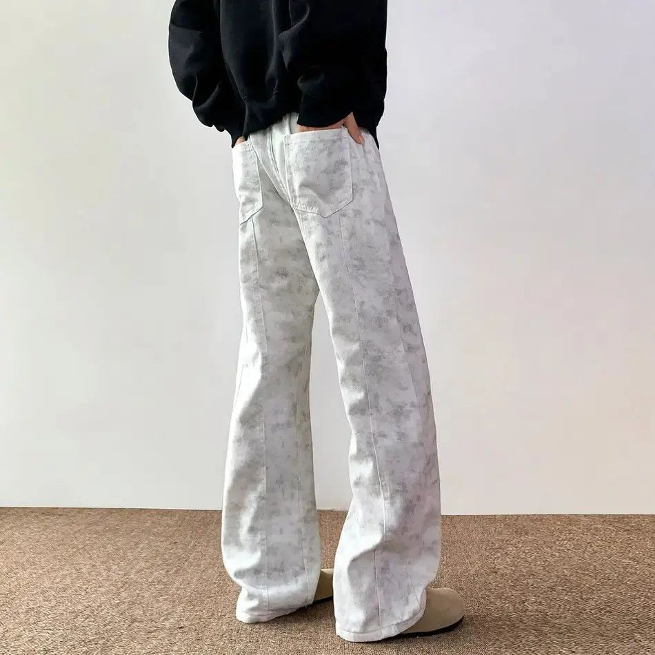 Japanese Brand Retro loose fitting patchwork micro flared jeans Size US 32 / EU 48 - 4 Thumbnail