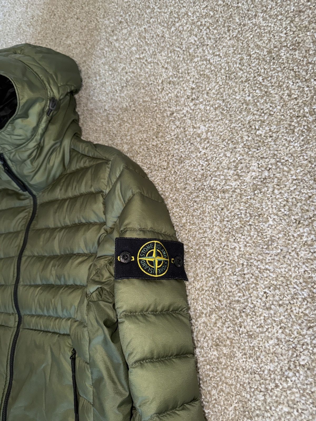 Stone Island Stone Island Ripstop Nylon Down Jacket - Olive Green Size US M / EU 48-50 / 2 - 2 Thumbnail