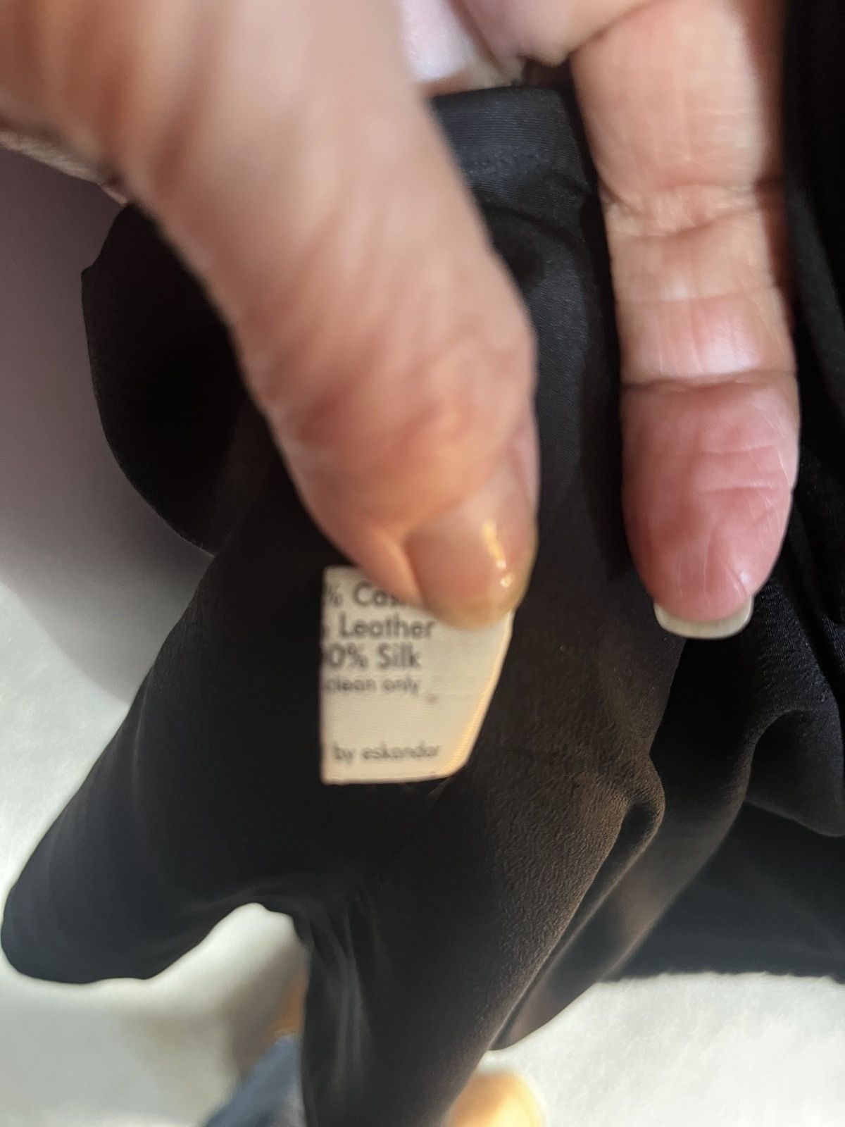 Other Eskandar Wool Cashmere Silk Leather Asmetrical Coat Size ONE SIZE - 7 Thumbnail