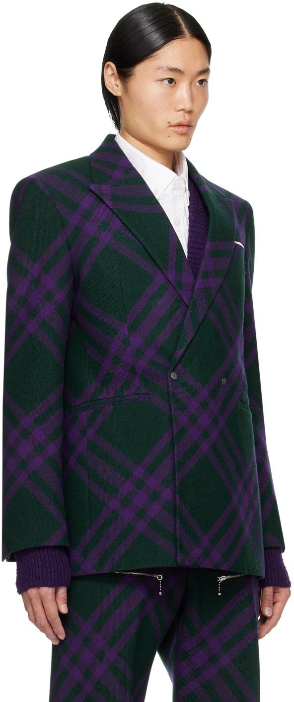 Burberry o1y0426 Blazer in Purple/Black Size US S / EU 44-46 / 1 - 2 Thumbnail