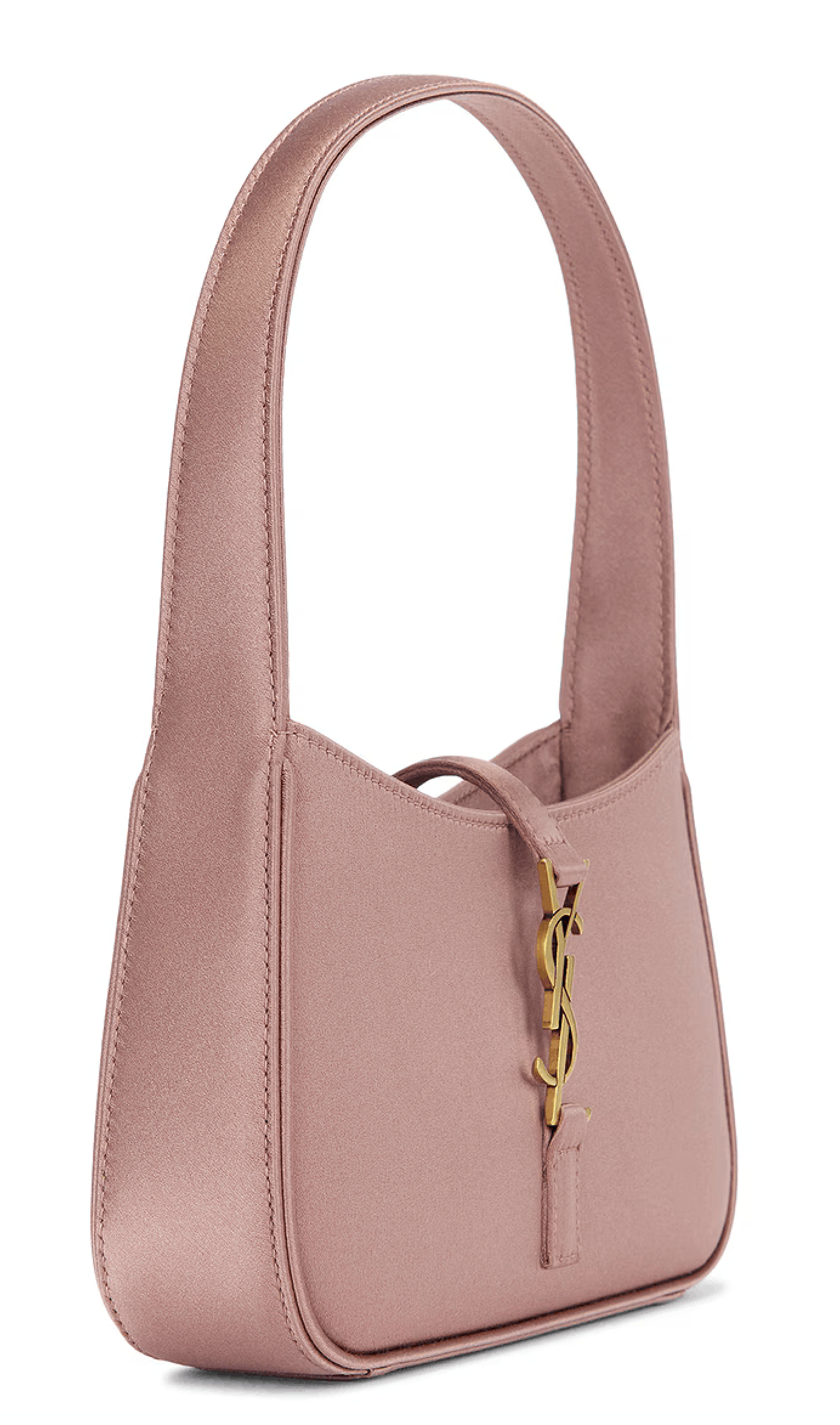 Saint Laurent Paris Mini Le 5 A 7 Hobo Dragee Satin Gold YSL Logo Top Handle Bag Size ONE SIZE - 8 Thumbnail