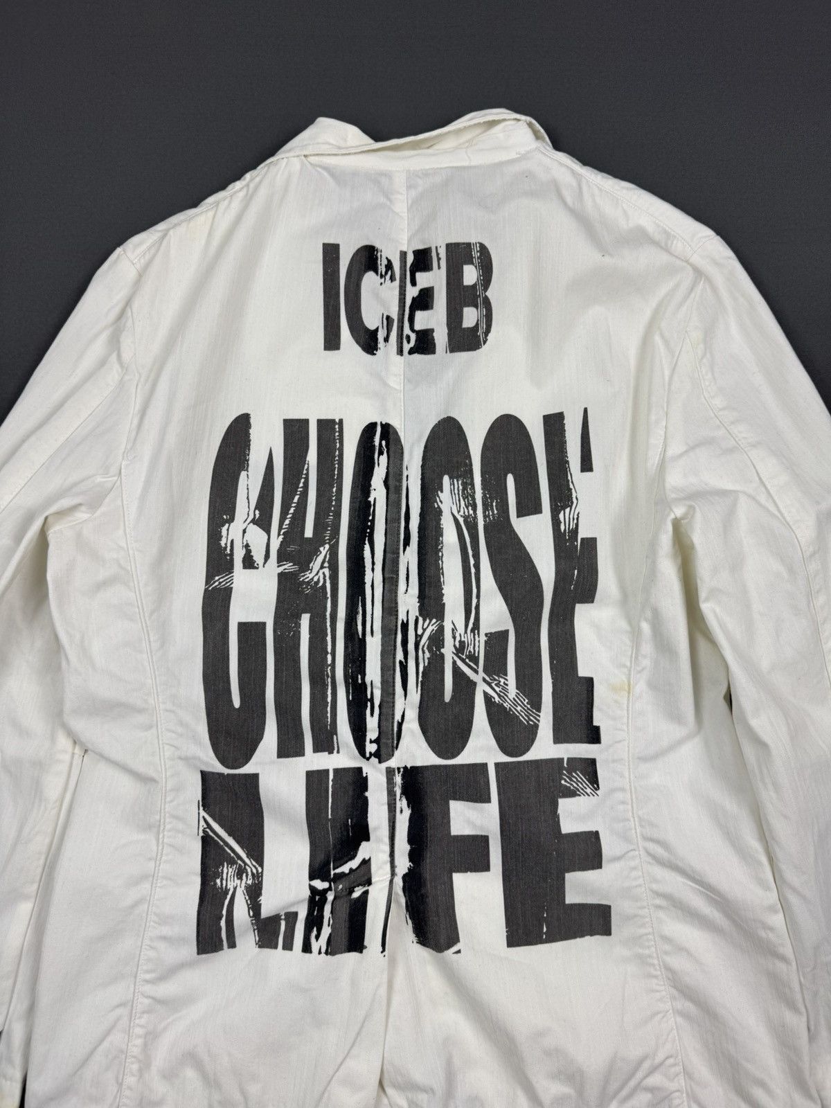 Iceberg Iceberg “Choose Iceberg Make Love” White Blazer Jacket Size US M / EU 48-50 / 2 - 19 Thumbnail