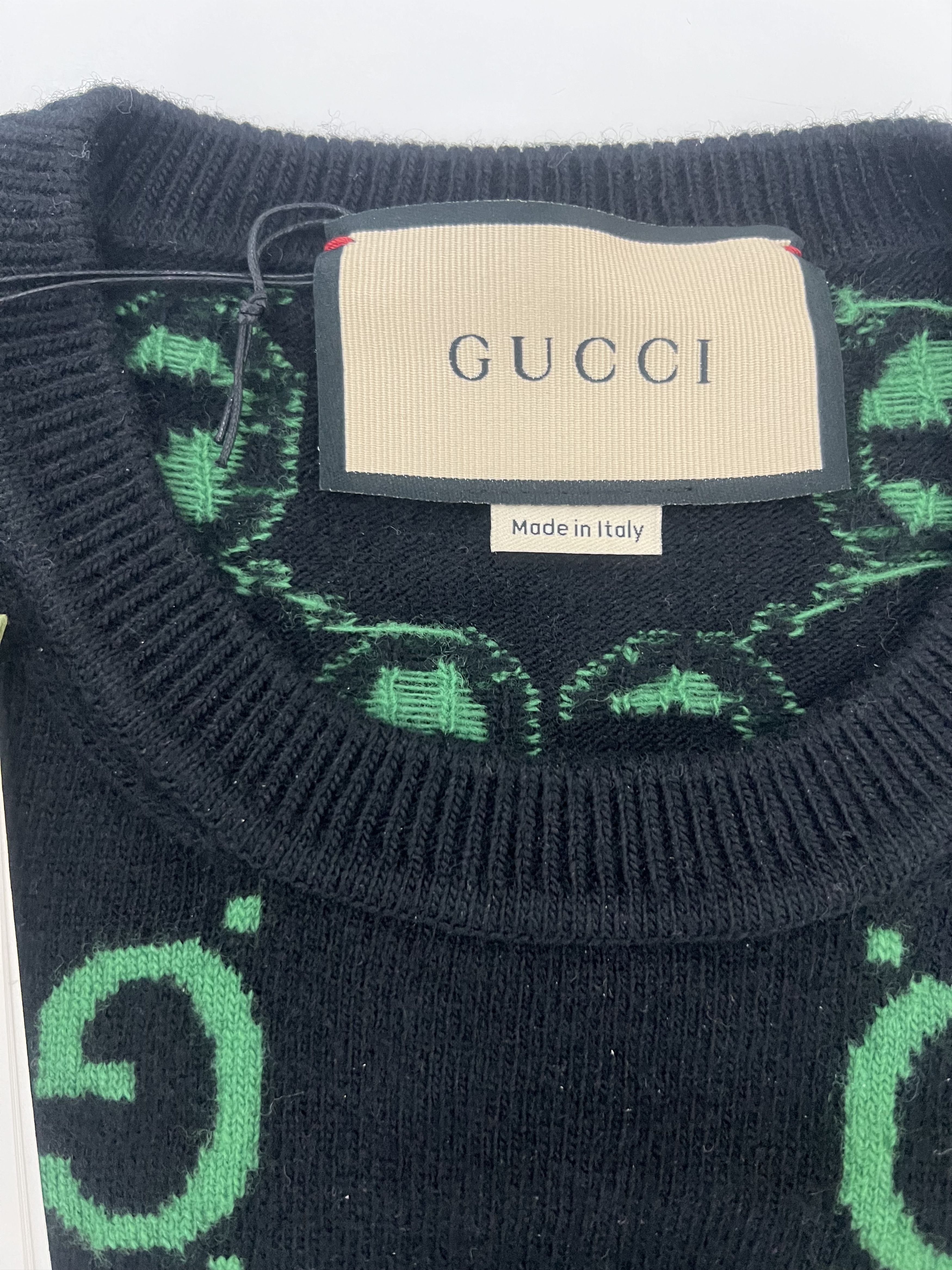 Gucci Gucci - Maglione In Lana Con Monogramma GG Taglia M Size US M / EU 48-50 / 2 - 4 Thumbnail