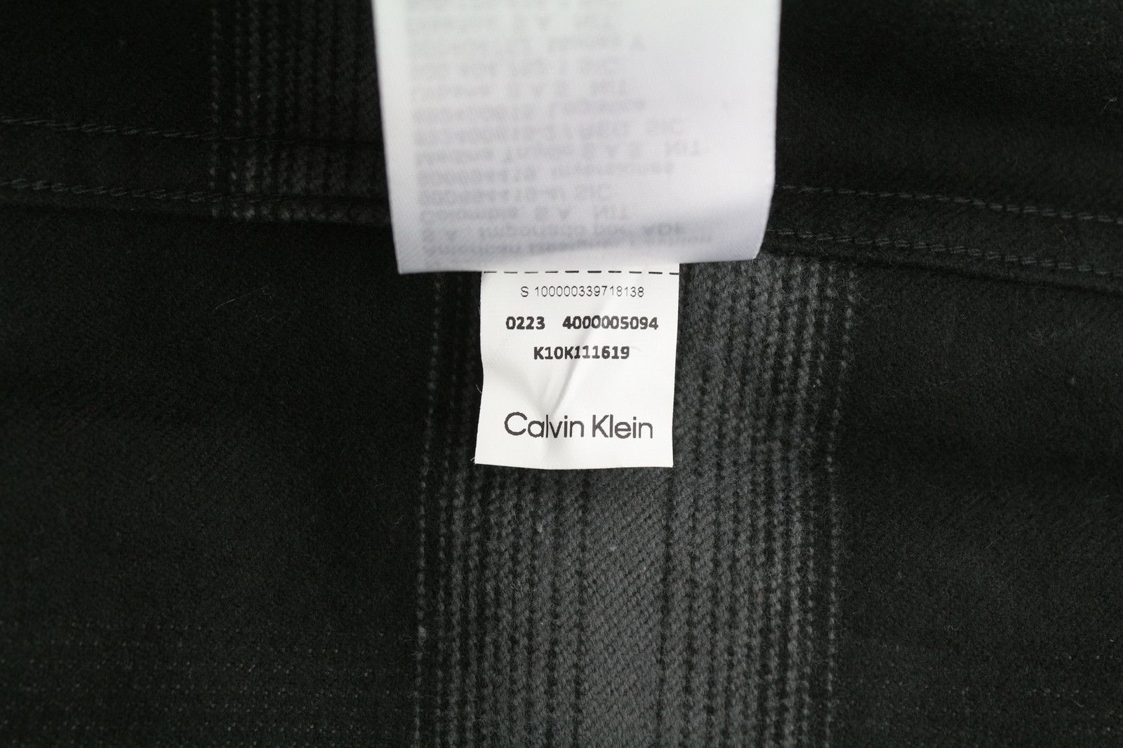 Calvin Klein TWILL FLEECE CHECK S Black Snap Overshirt Jacket 84935 Size US S / EU 44-46 / 1 - 12 Thumbnail