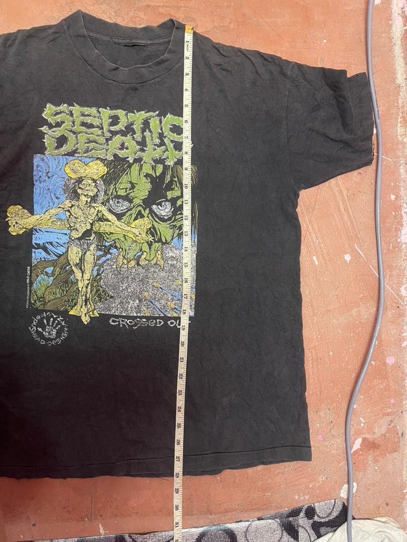 Band Tees Rare Pushead Septic Death Metal Band Size US L / EU 52-54 / 3 - 8 Thumbnail