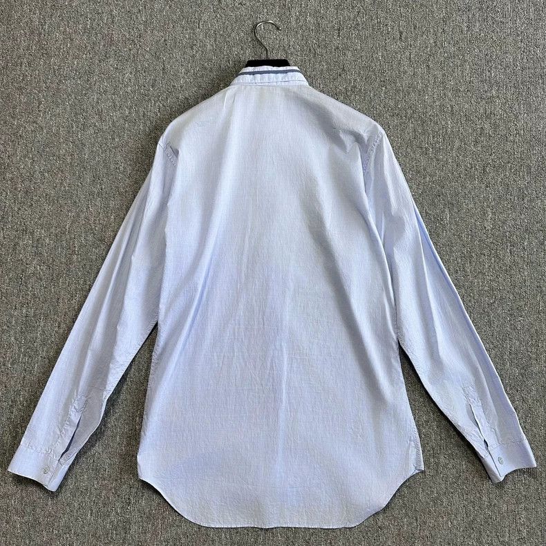 Dior Dior Size39 Collar stitching solid color shirt Size US XXS / EU 40 - 3 Thumbnail