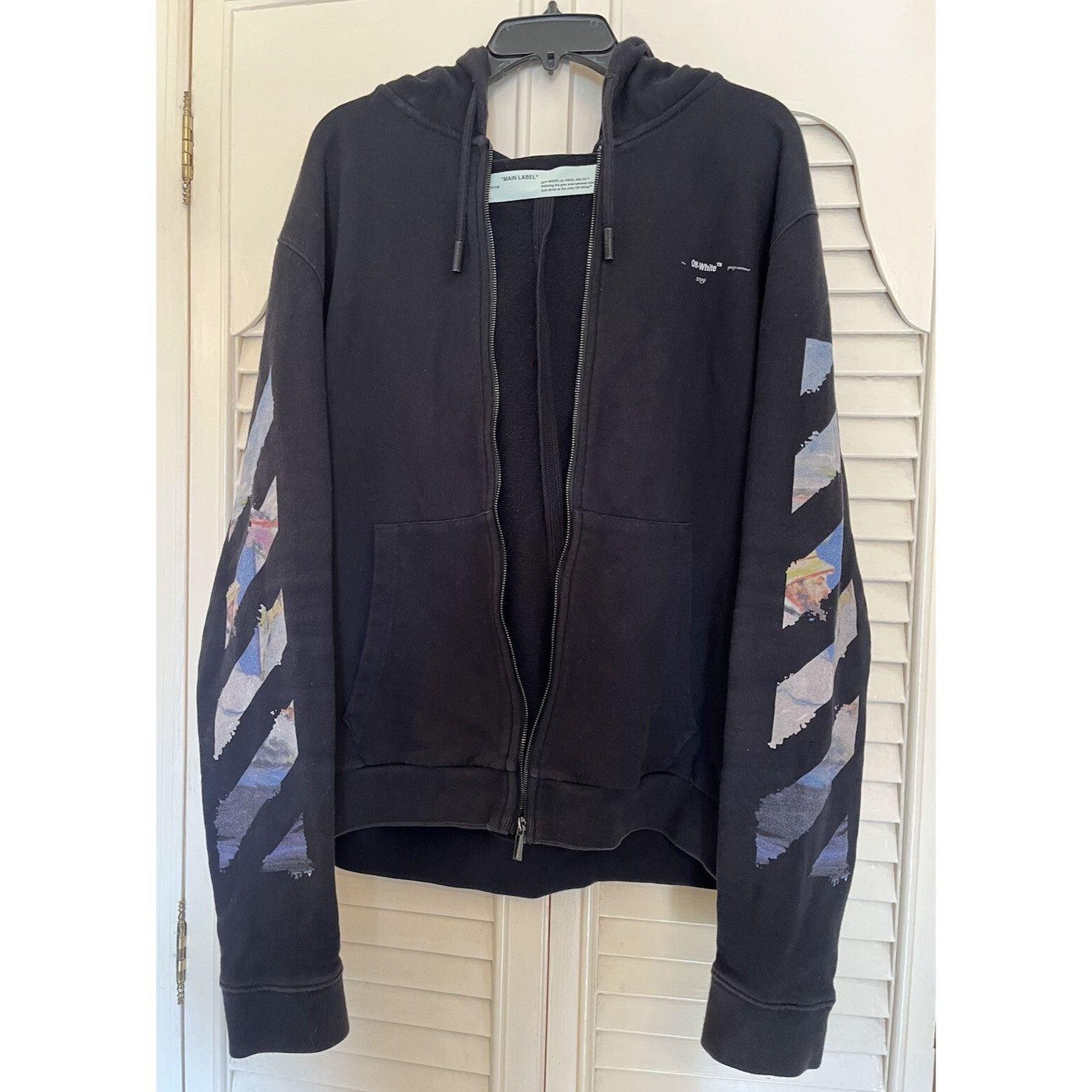 Off-White Off-White SS19 Impressionism Monet Arrow Sweatshirt Hoodie V Size US XL / EU 56 / 4 - 2 Thumbnail