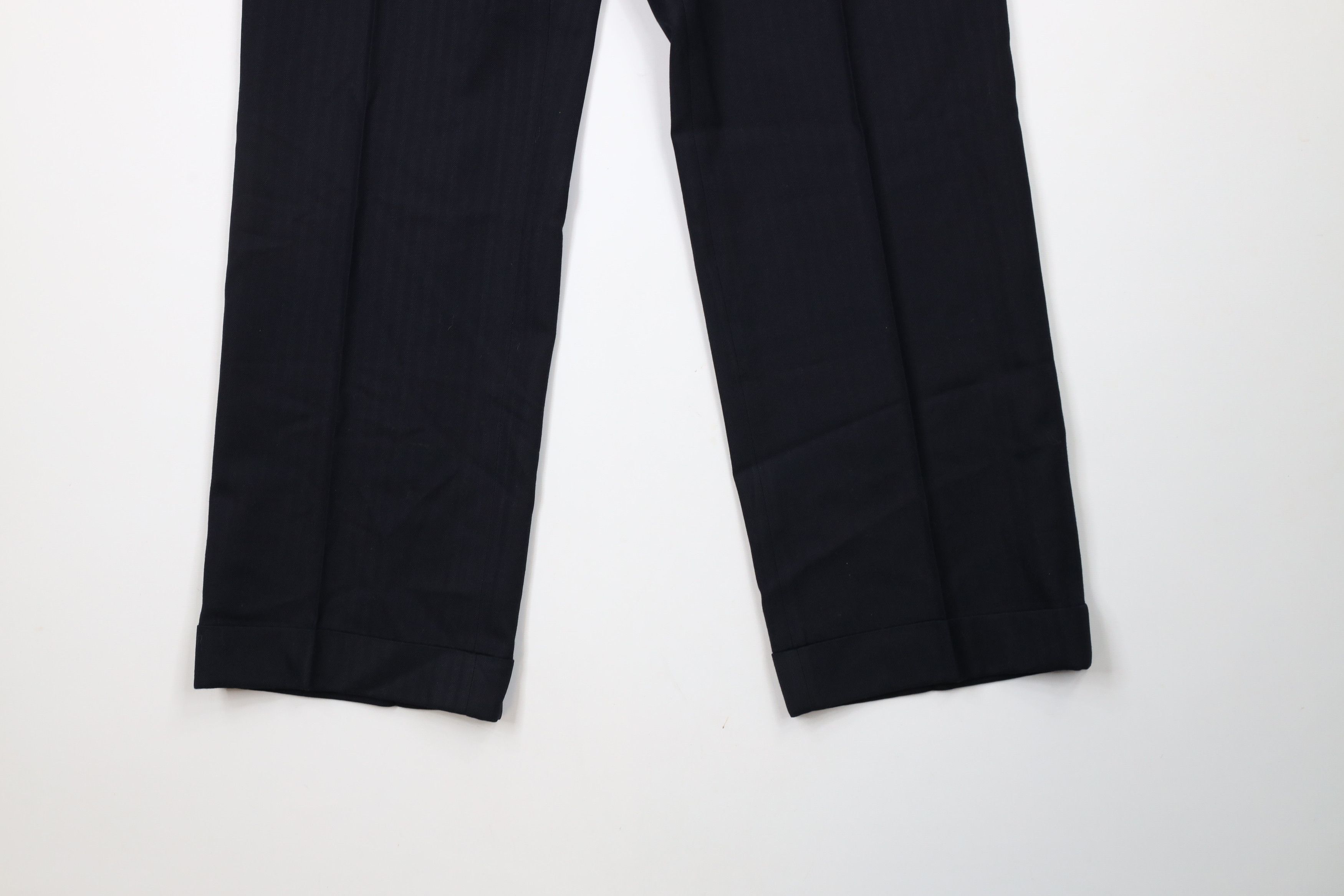 Vintage Vintage 70s Streetwear Herringbone Wide Leg Chino Pants USA Size US 32 / EU 48 - 4 Thumbnail