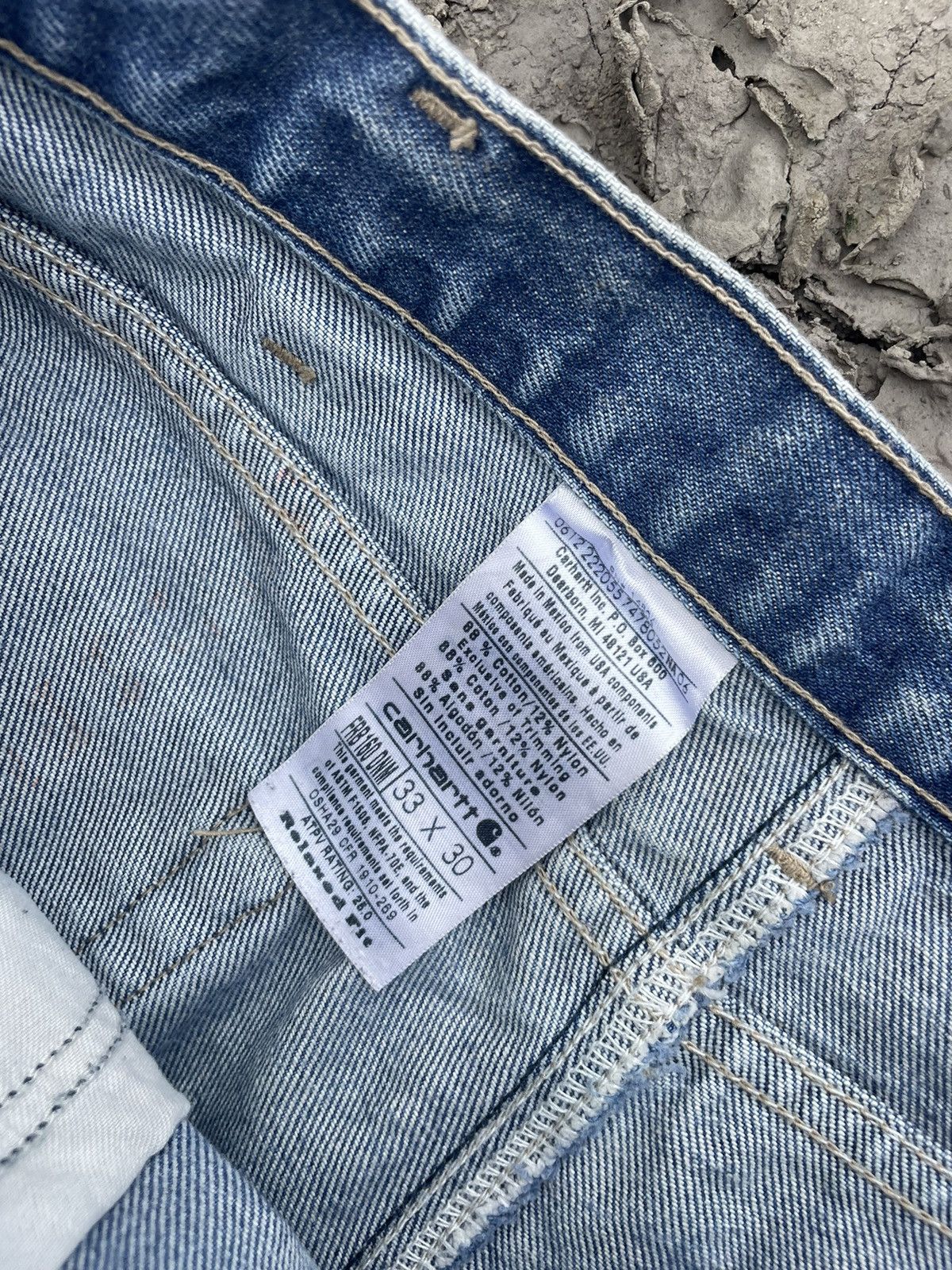 Carhartt Vintage Carhartt 2006 flame-resistant distressed jeans Size US 33 - 6 Thumbnail