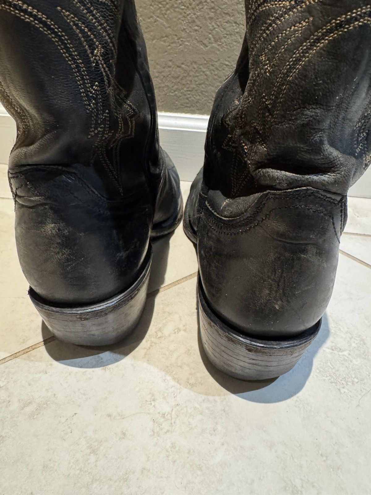 Other 1883 Lucchese Vintage Cowboy Boots Size 7.5 D Mens Black Size US 7.5 / EU 40-41 - 8 Thumbnail