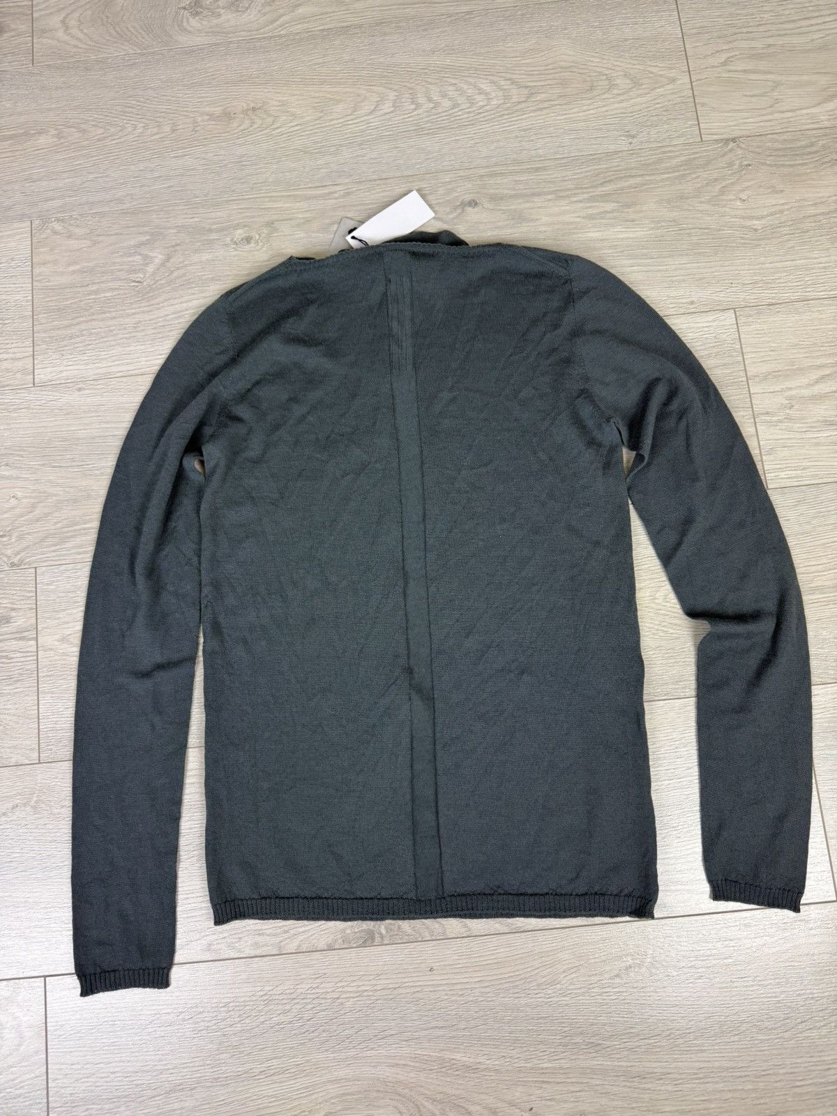 Rick Owens Rick Owens Strobe Column Knit Sweater Teal Size L / US 10 / IT 46 - 12 Thumbnail