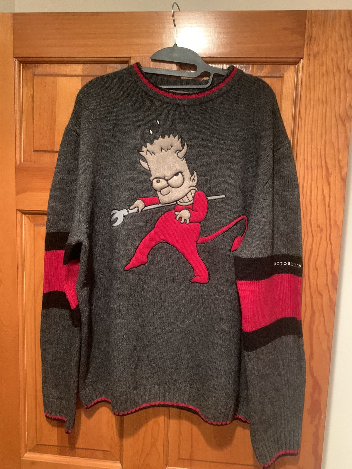 octobers-very-own-ovo-x-the-simpsons-knit-sweater-charcoal-grey-grailed