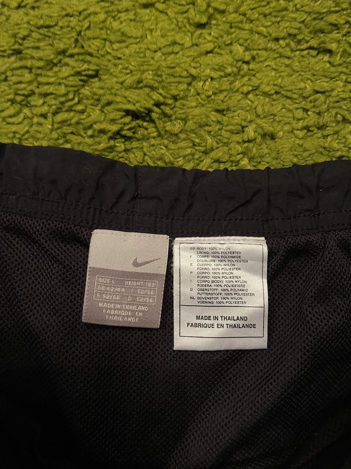 Nike × Vintage Nike 2000s vintage swoosh logo nylon black shorts Size US 34 / EU 50 - 5 Thumbnail