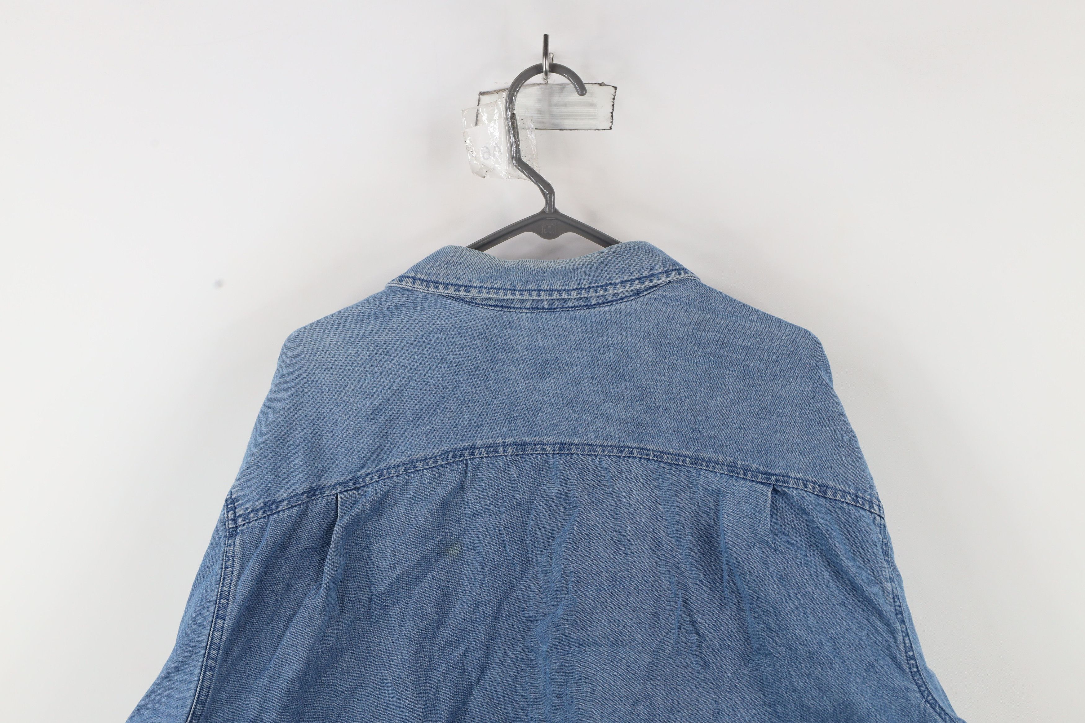 Vintage Vintage 90s Streetwear Lined Denim Jean Button Shirt Jacket Size US XL / EU 56 / 4 - 15 Thumbnail