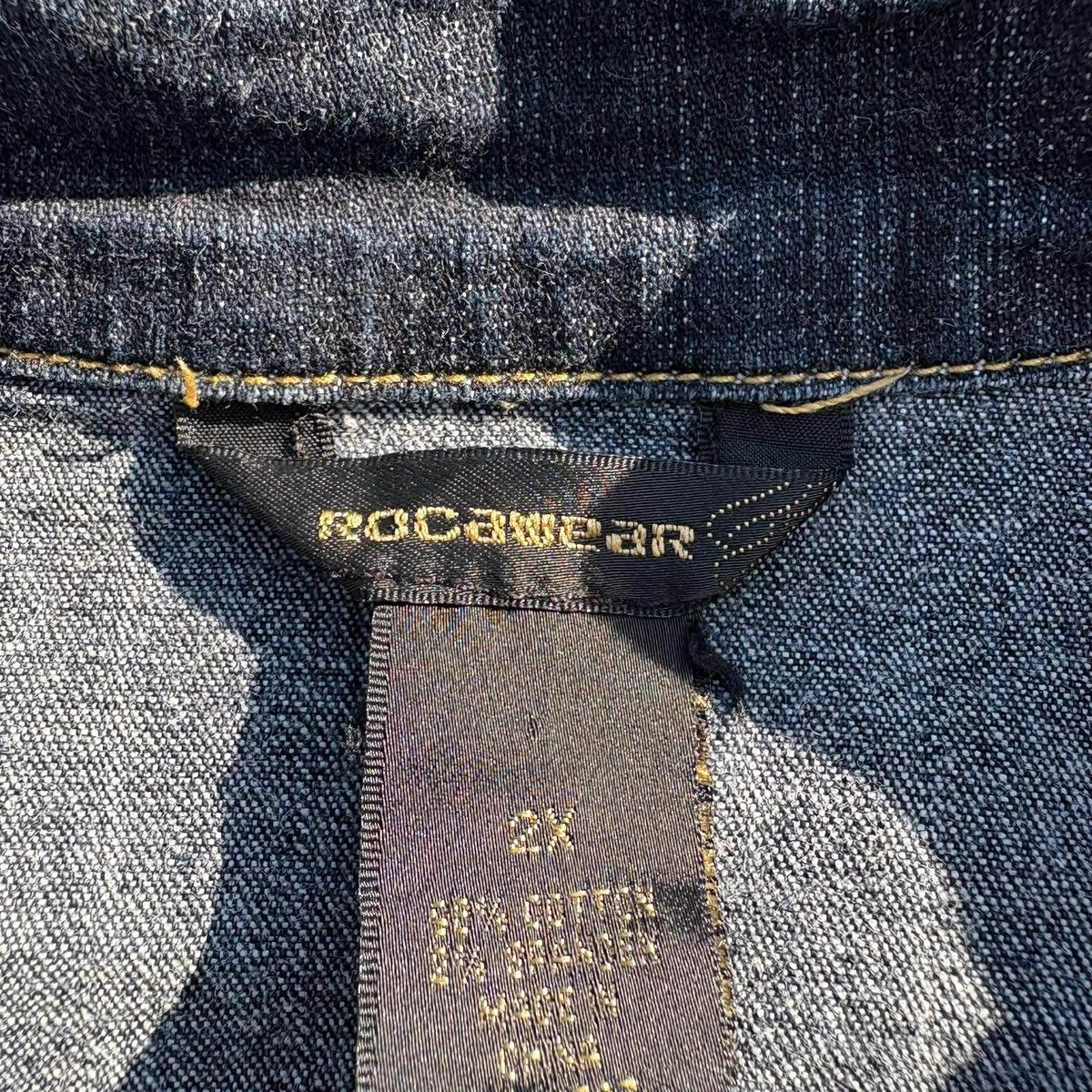 Rocawear Roca Wear Cropped Denim Jacket Size L / US 10 / IT 46 - 5 Thumbnail