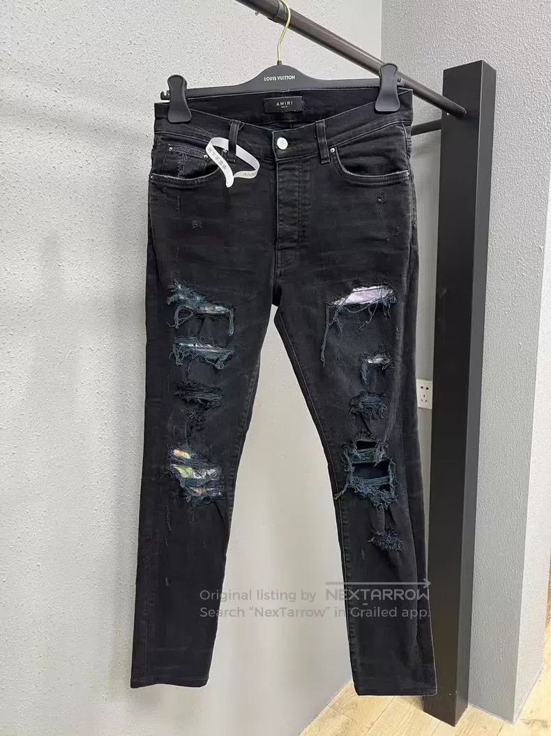 Amiri Amiri Colorful Patchwork Denim Pants Size US 31 - 1 Thumbnail