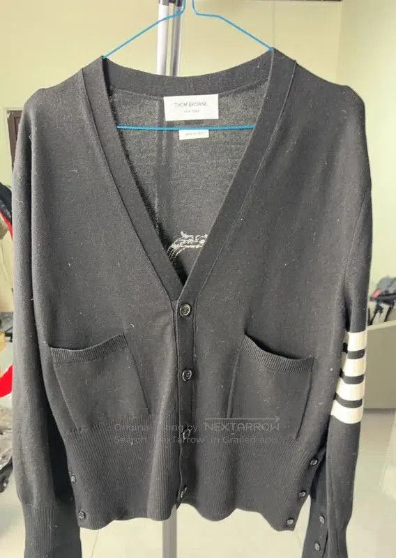 Thom Browne Thom Browne Black Wool Cardigan for Women . Size S / US 4 / IT 40 - 1 Thumbnail