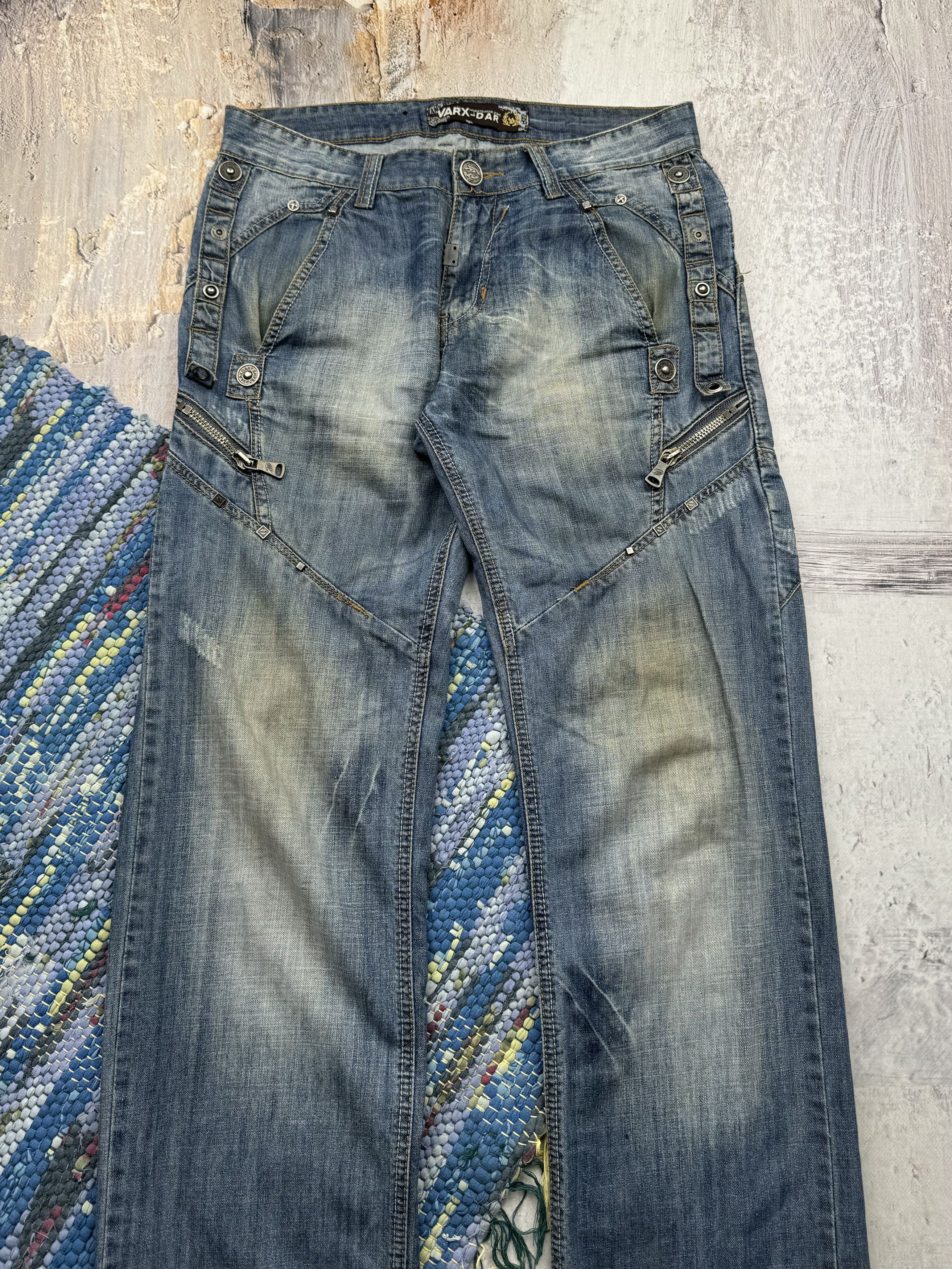 Japanese Brand Vintage Jeans With Many Metal Details A482(368) Size US 31 - 2 Thumbnail