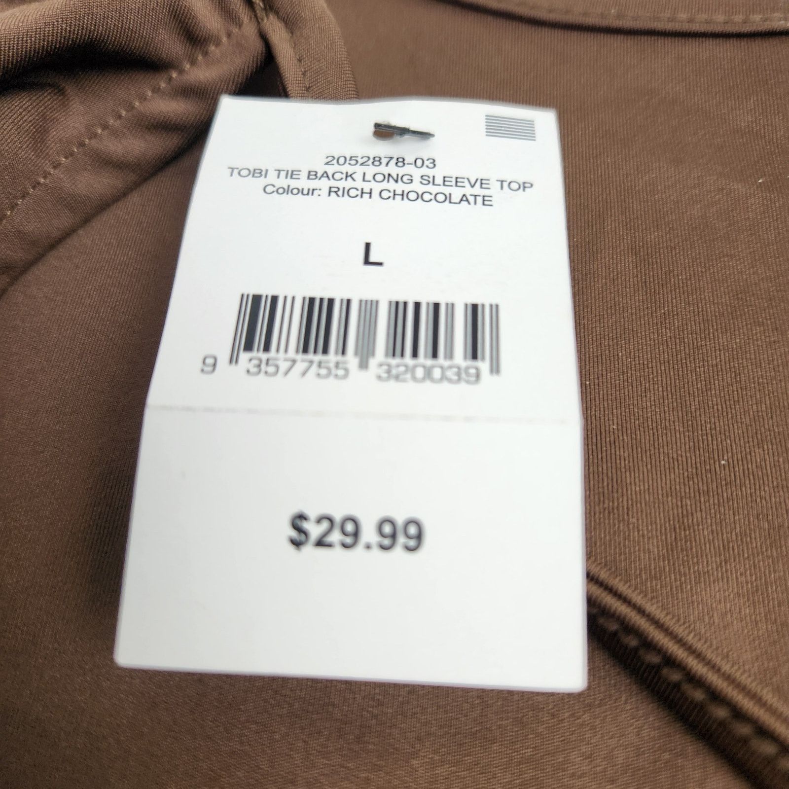 Cotton On Cotton On Tobi Tie Back Top Chocolate Brown L NWT Size L / US 10 / IT 46 - 4 Thumbnail